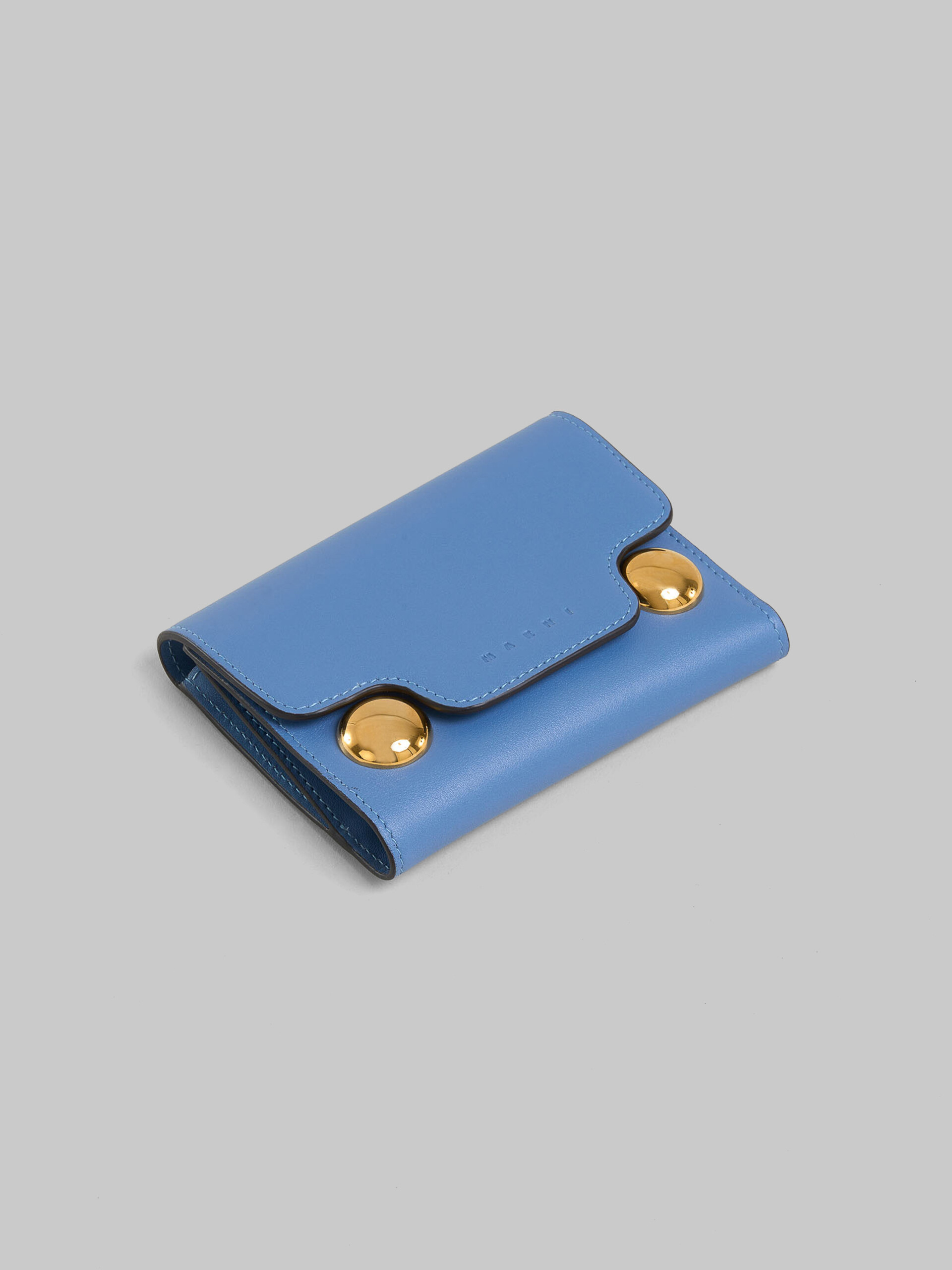 Blue leather Trunkaroo trifold wallet - Wallets - Image 4