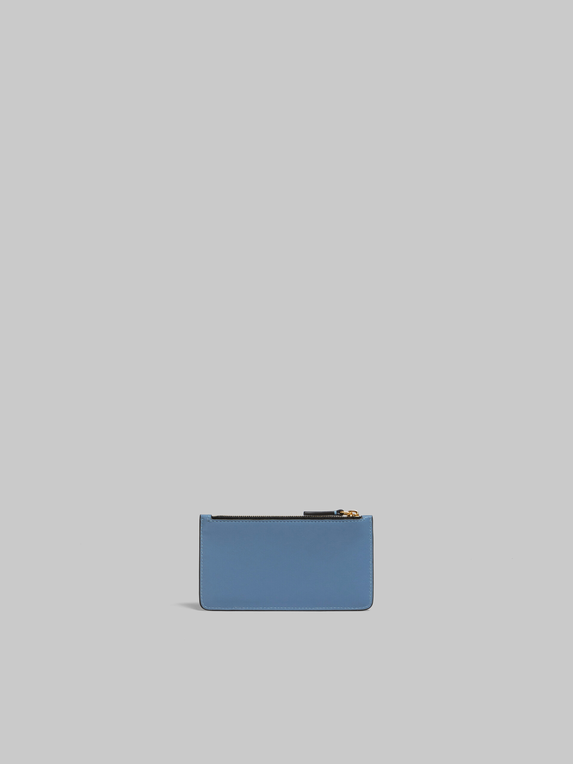 Grey leather card case - Wallets - Image 3