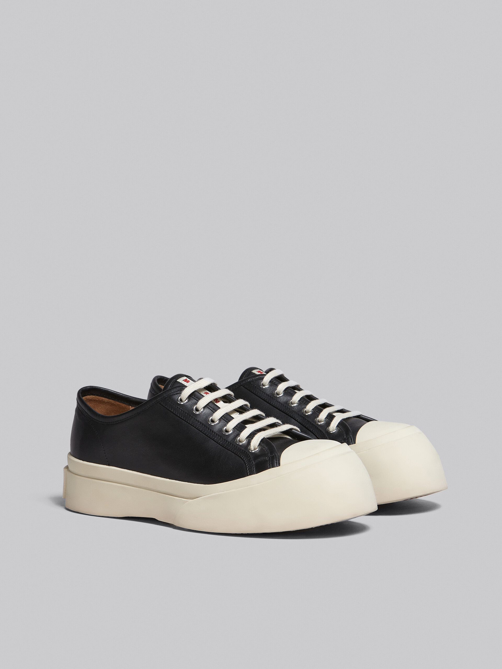 Black nappa leather Pablo lace-up sneaker | Marni