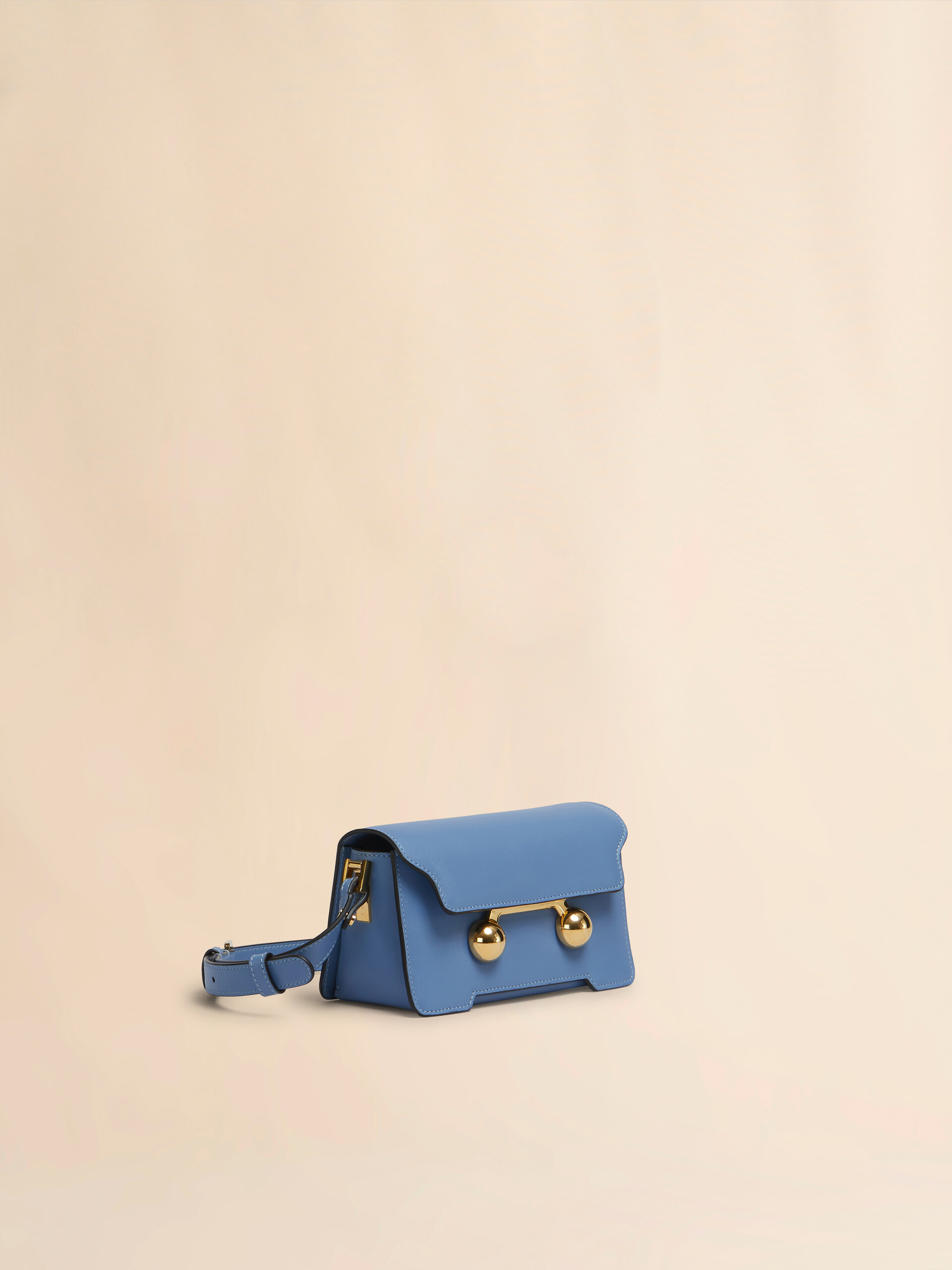 Borsa a spalla Trunkaroo Mini in pelle blu - Borse a spalla - Image 4