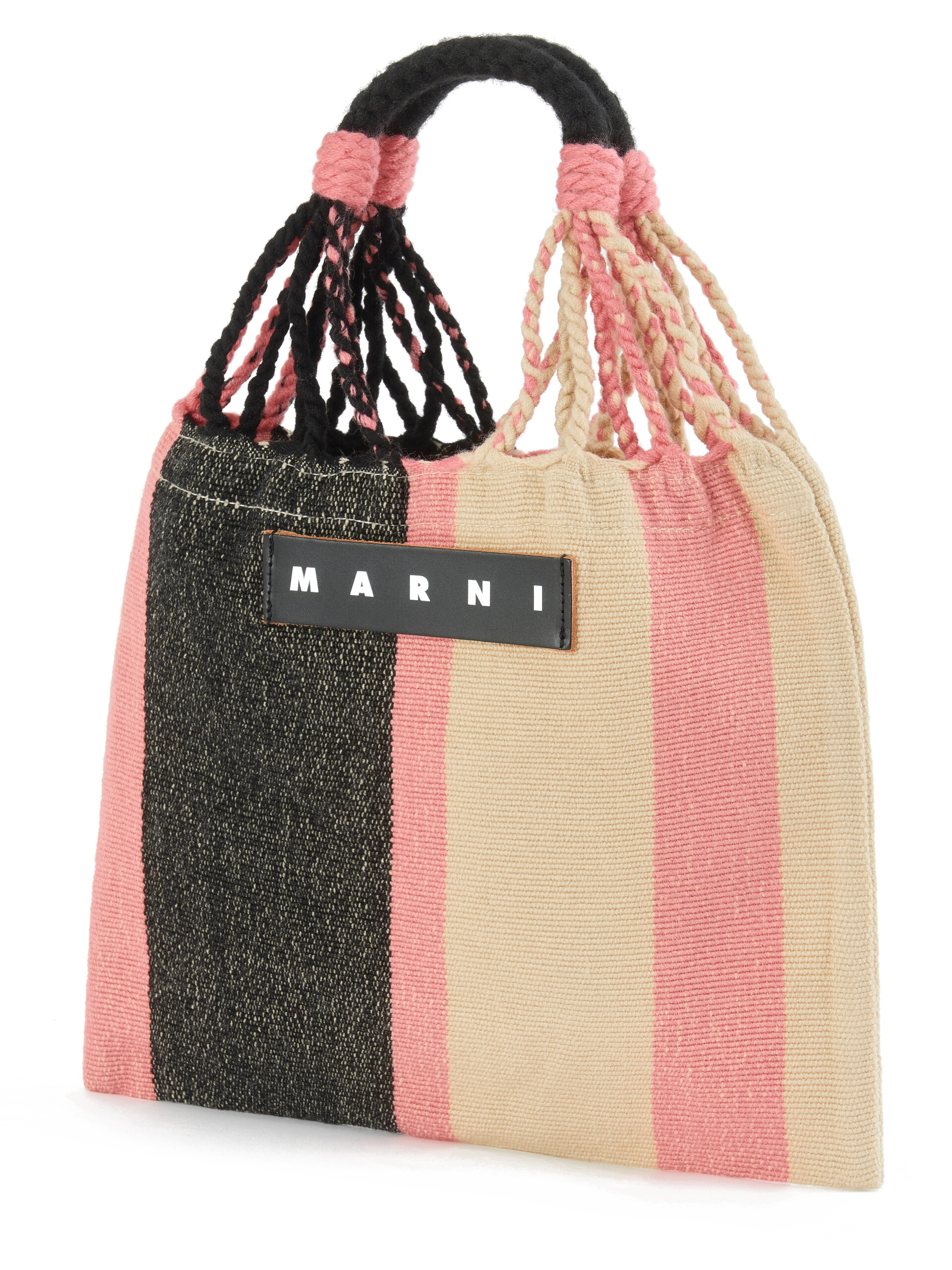 ブラック MARNI MARKET HAMMOCK クロシェ ミニバッグ | Marni