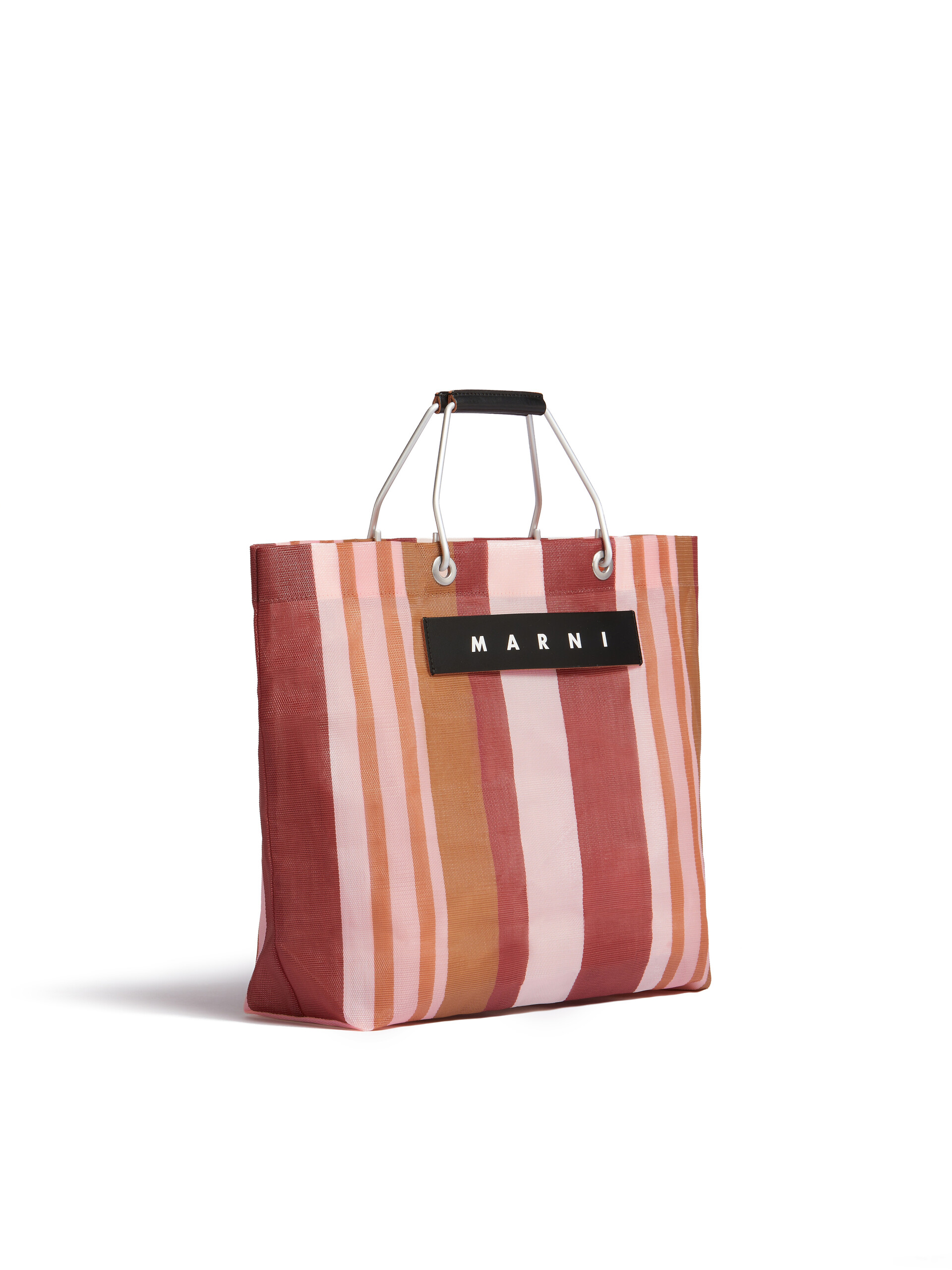 Red multicolour MARNI MARKET STRIPE bag | Marni