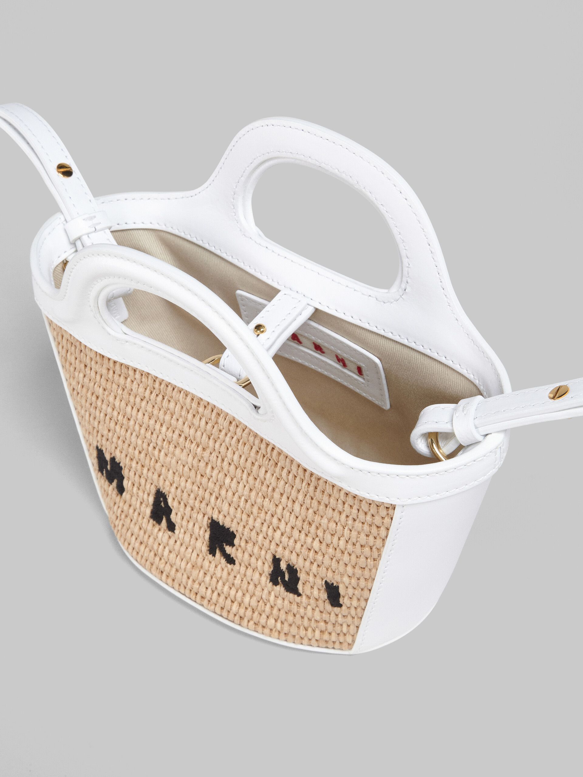 Marni Micro Tropicalia Top-handle Bag in White