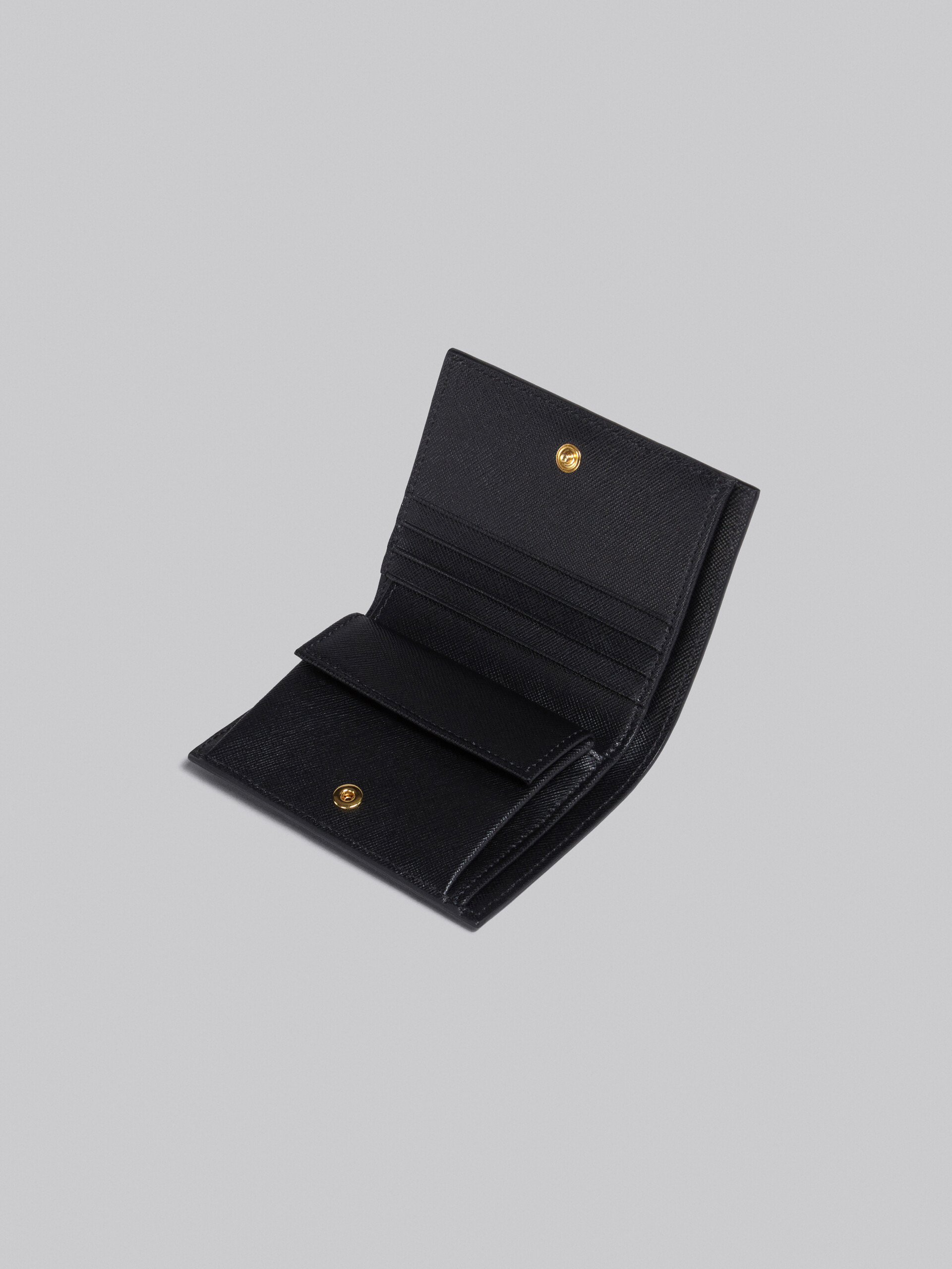 Black Saffiano Leather Wallet, Men's Leather Goods