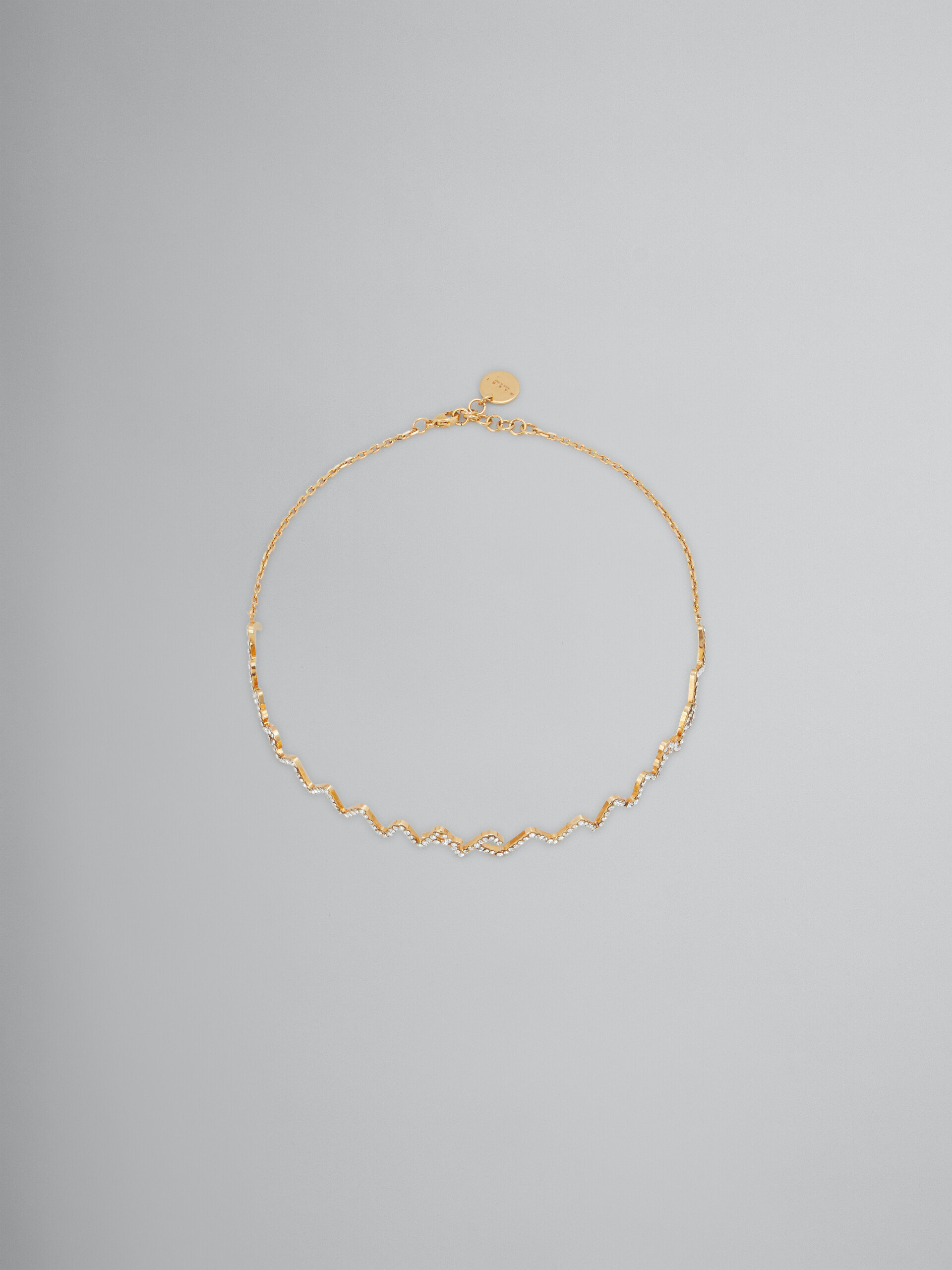 Collana choker Marni Symbol con pavé di strass - Collana - Image 1