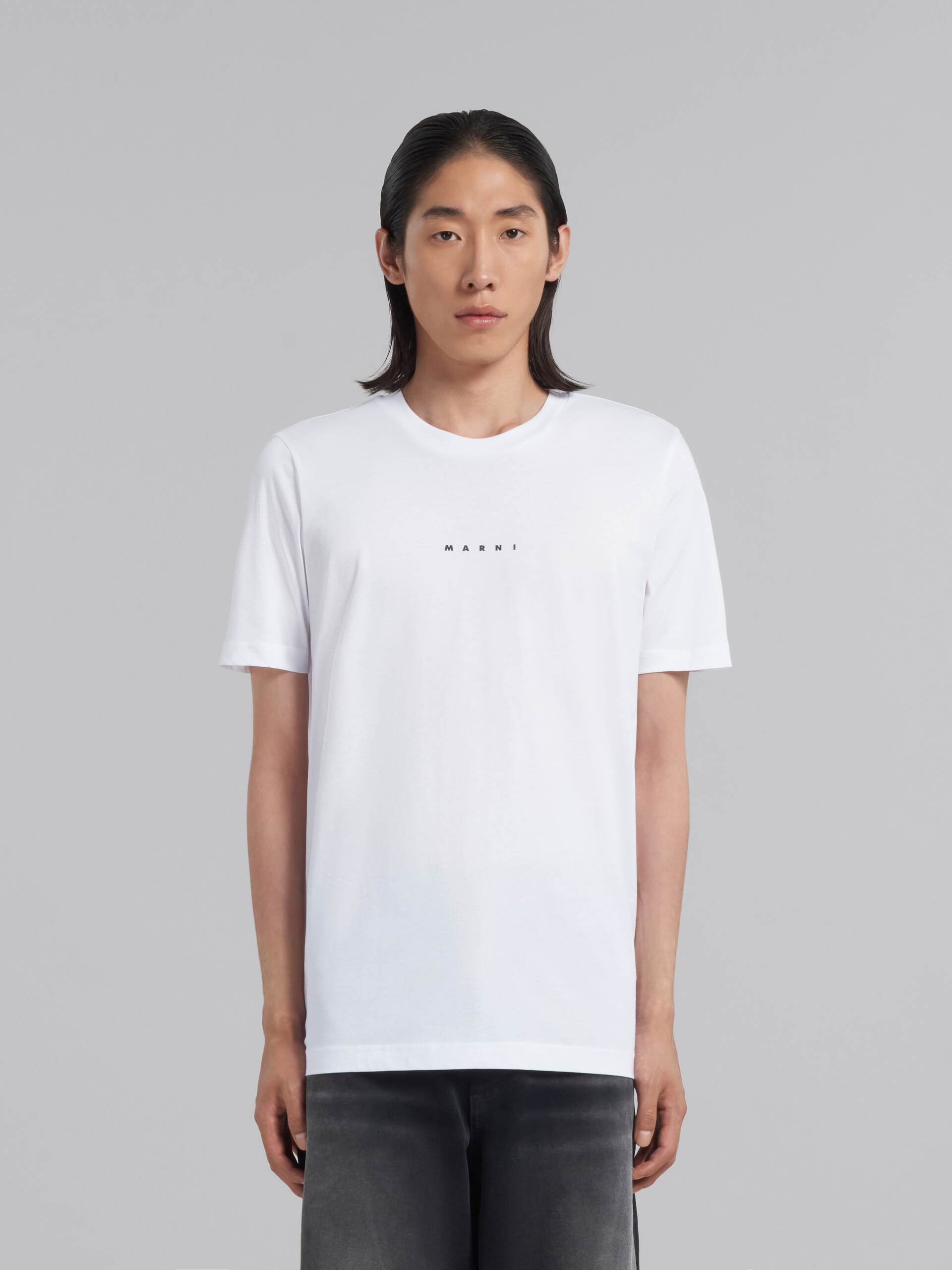 MARNI マルニ 半袖 プリント Tシャツ ホワイト サイズ 50 (L)