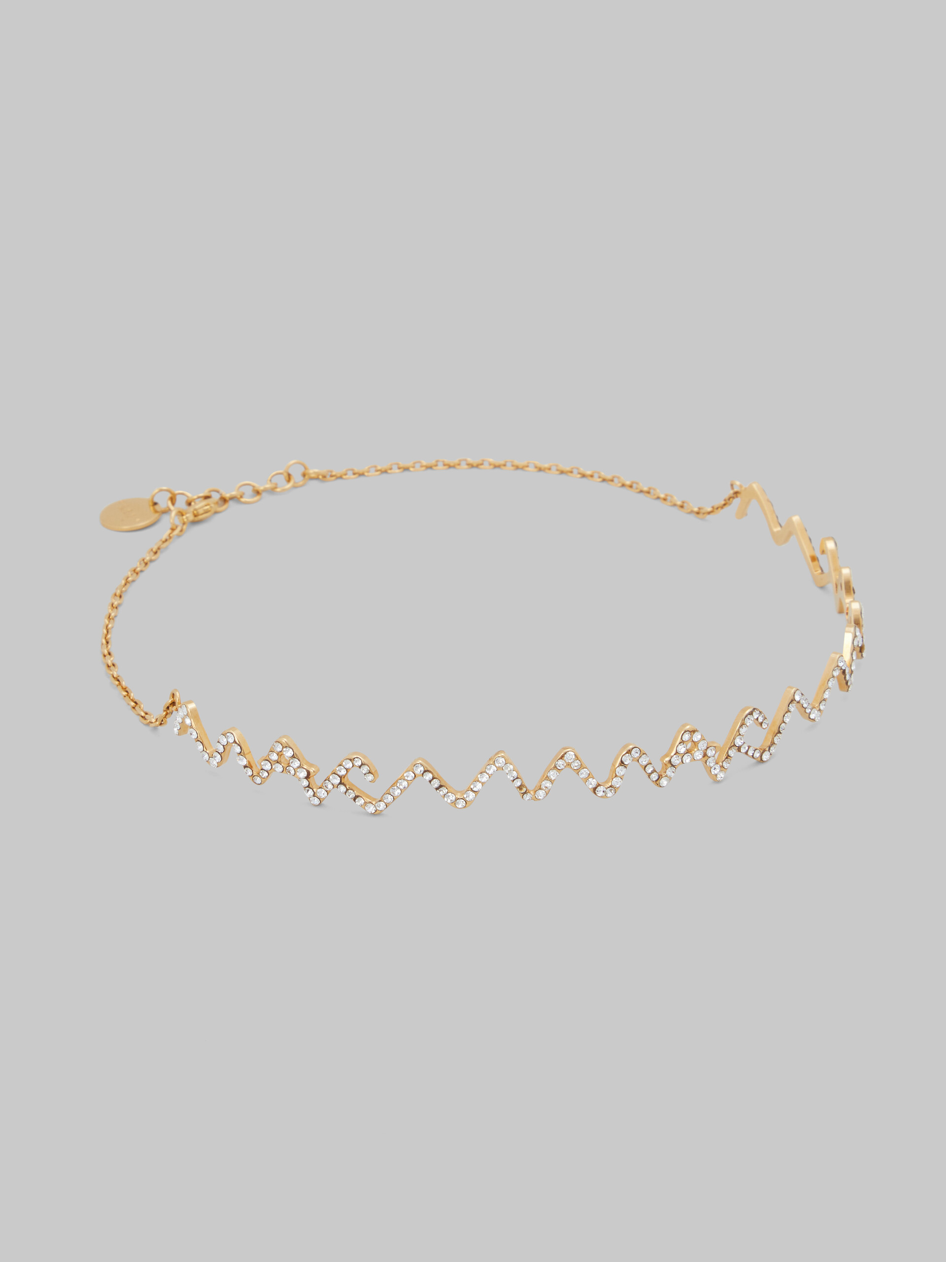 Collana choker Marni Symbol con pavé di strass - Collana - Image 2