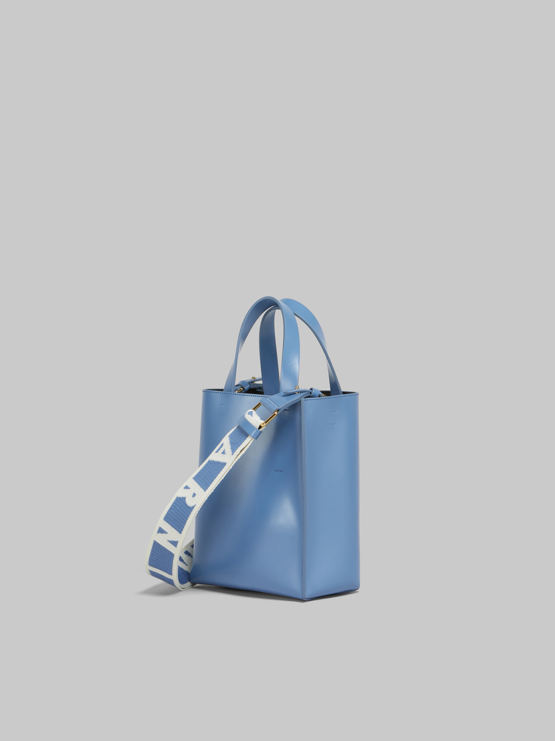 Museo Bag Mini in pelle azzurra - Borse shopping - Image 3