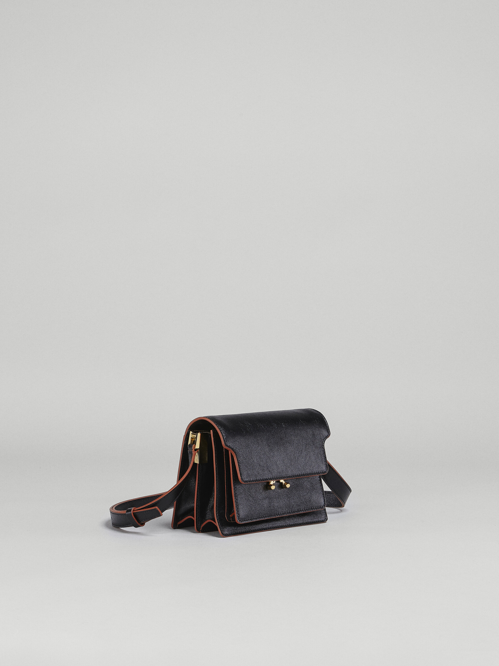 Marni Mini Trunk Leather Shoulder Bag