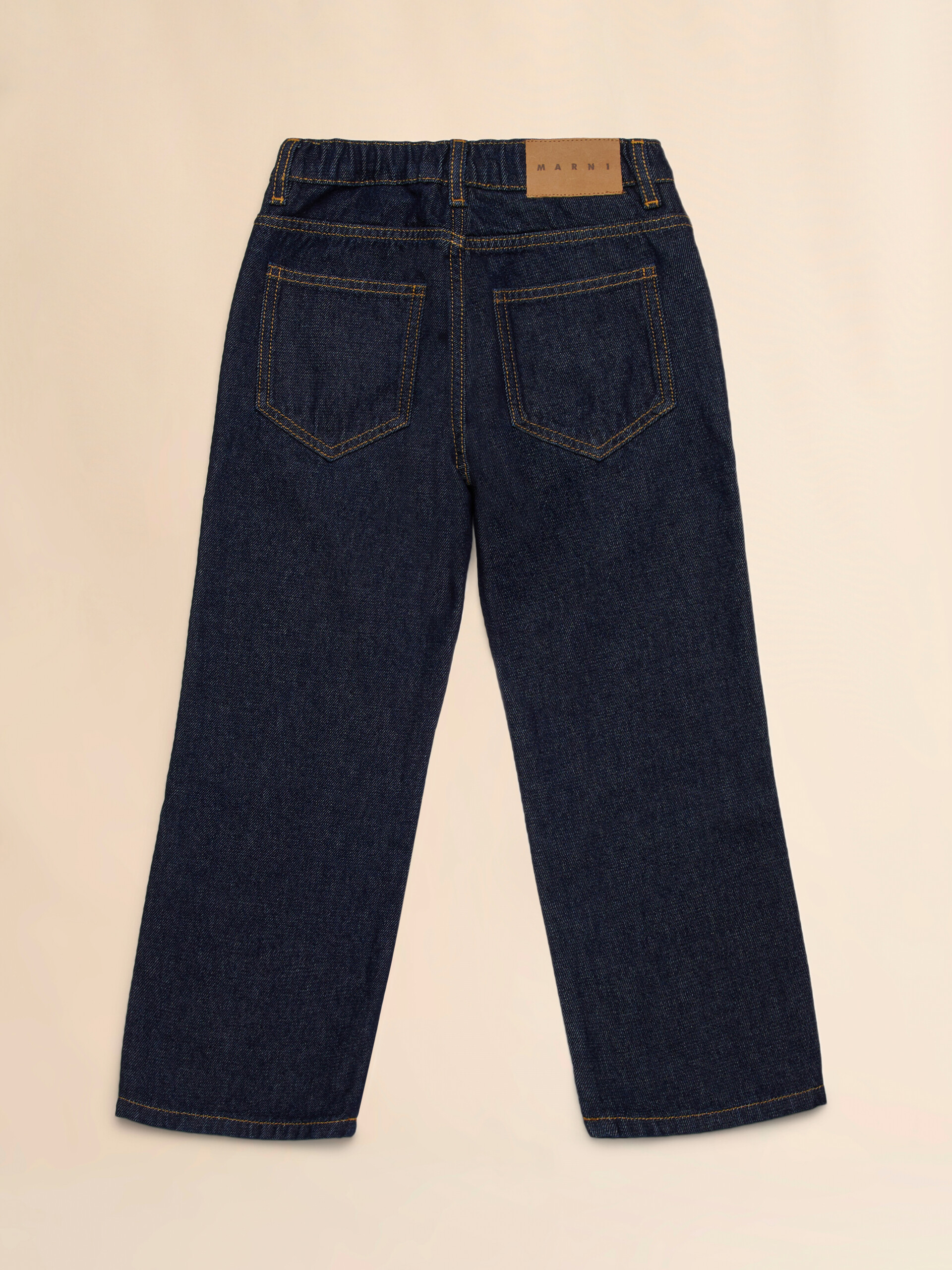 Jeans in denim scuro con rhinestones - Pantaloni - Image 2