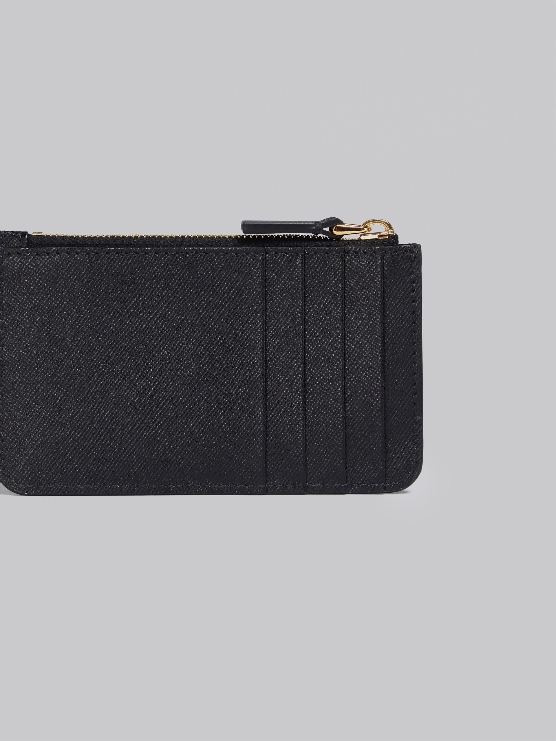 Black saffiano leather card case | Marni