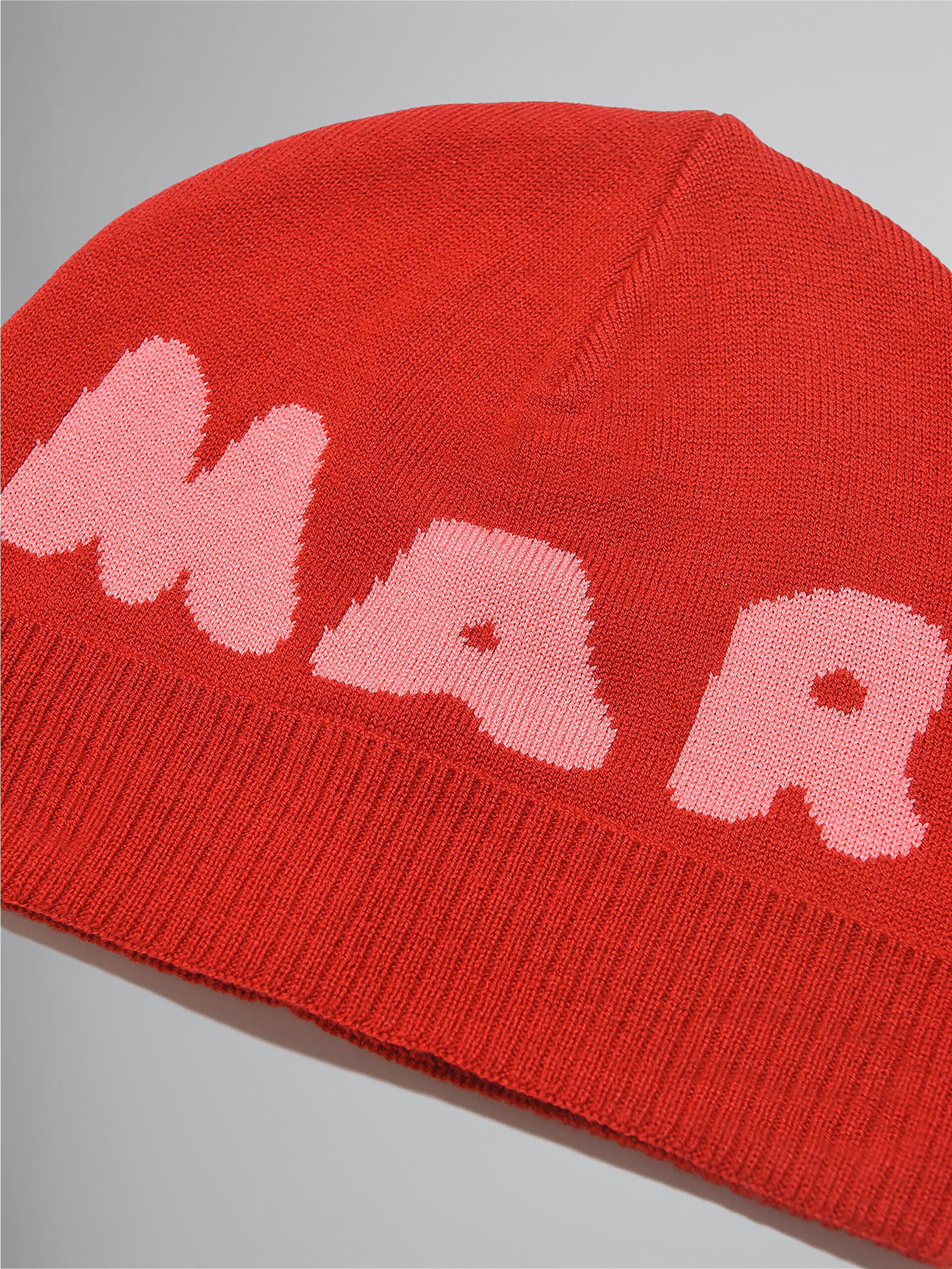 with logo inlaid Red cap | Marni