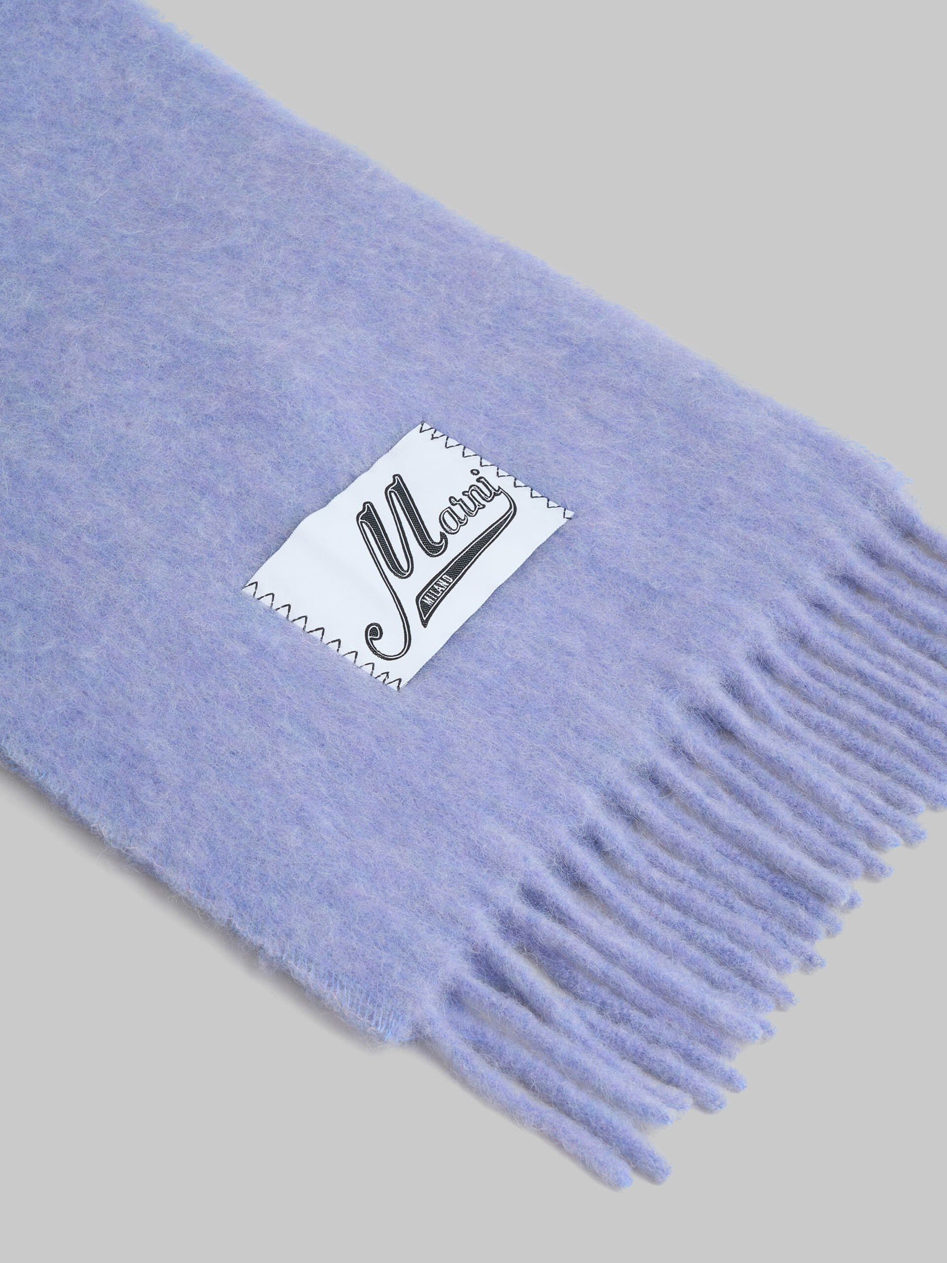 Sciarpa in alpaca azzurra - Sciarpe - Image 3