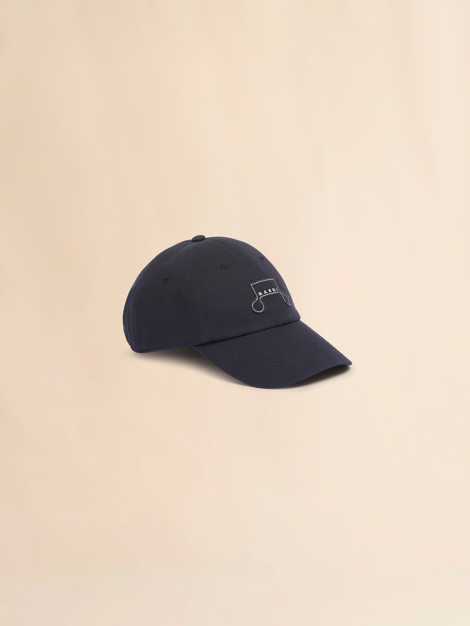 Cappello da baseball in gabardine biologico blu scuro con patch Trunkaroo - Cappelli - Image 1