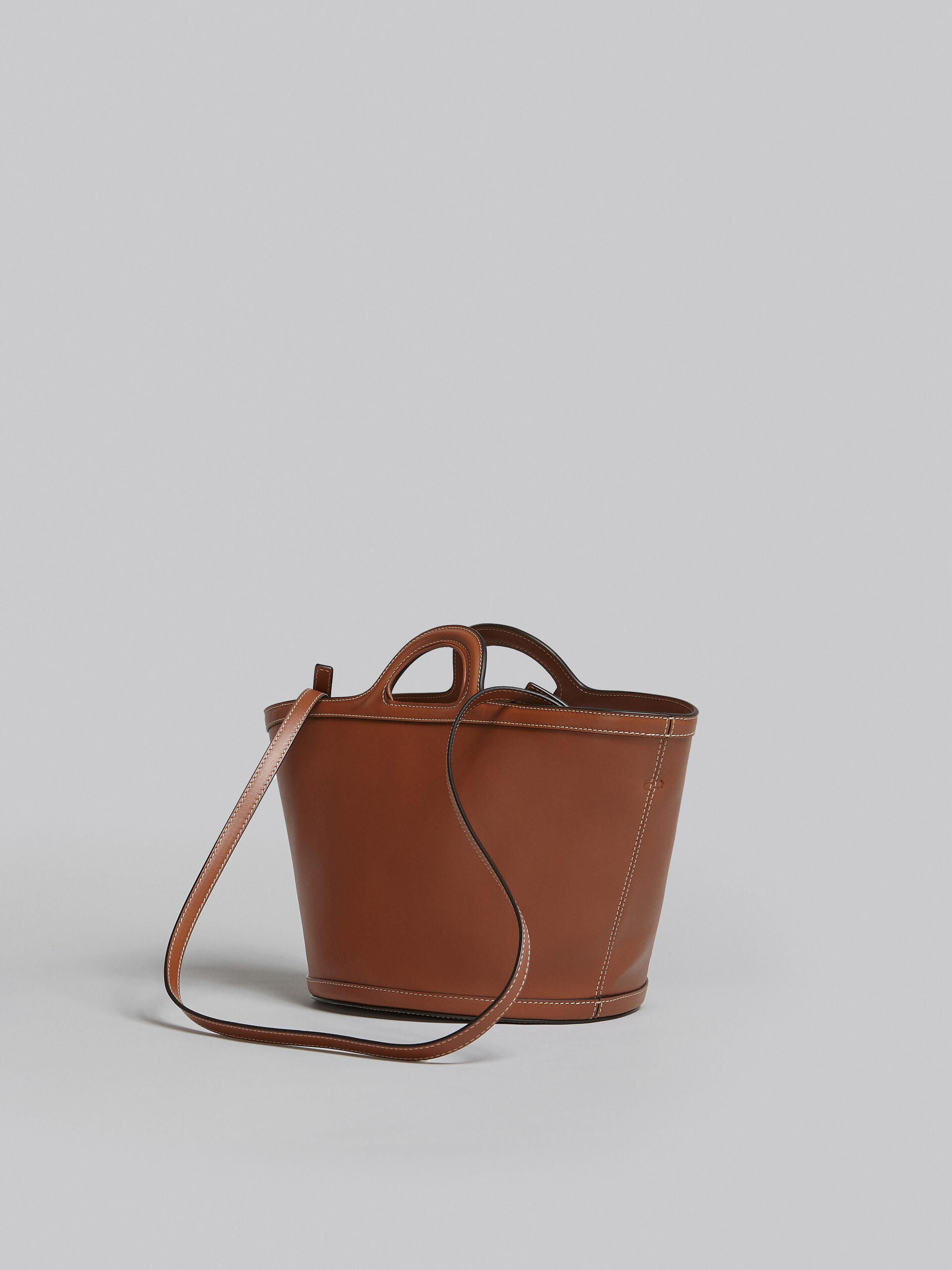 Tropicalia Micro Felt And Leather Bag in Grey - Marni