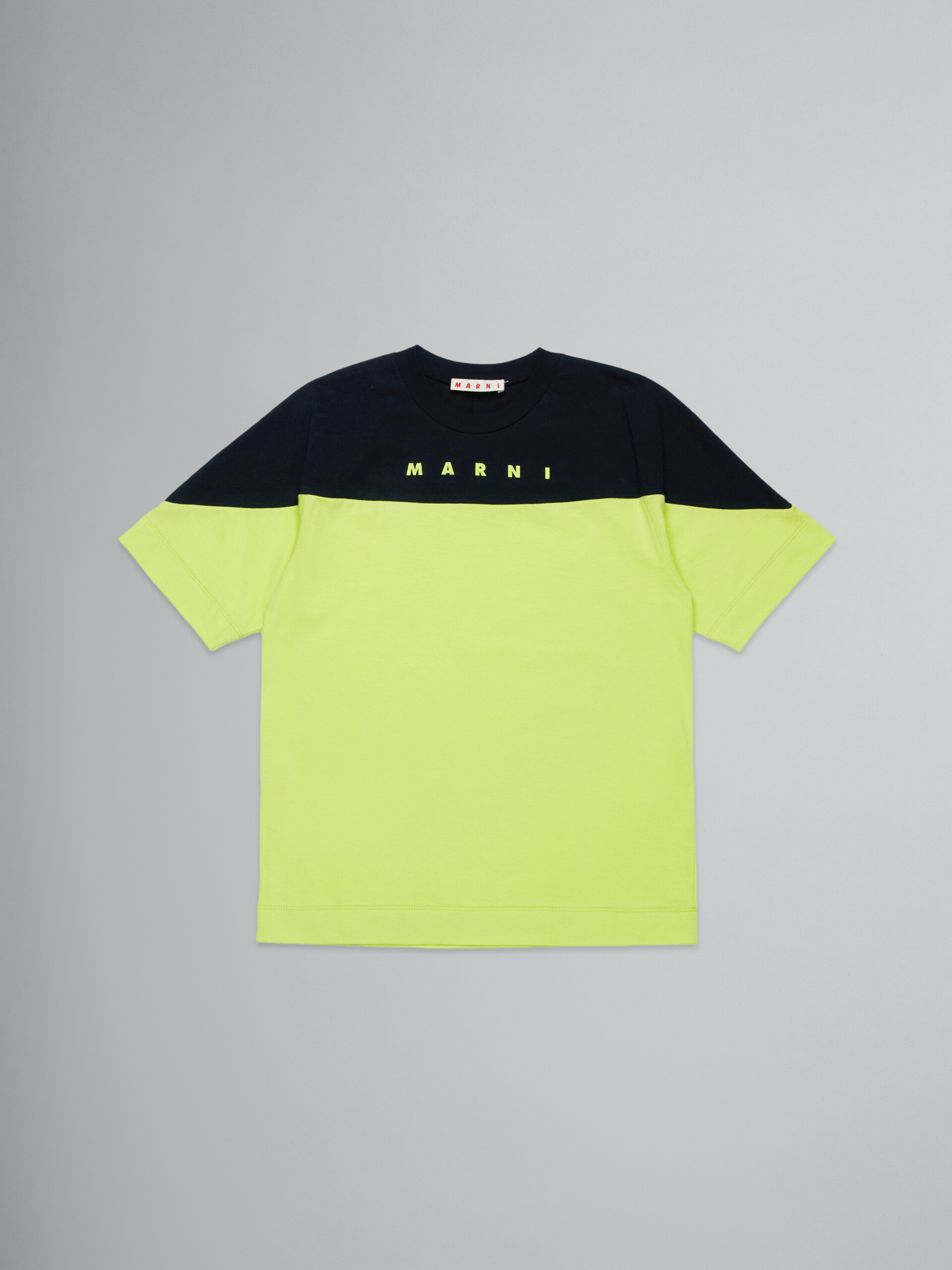 T-shirt colorblock con logo - T-shirt - Image 1