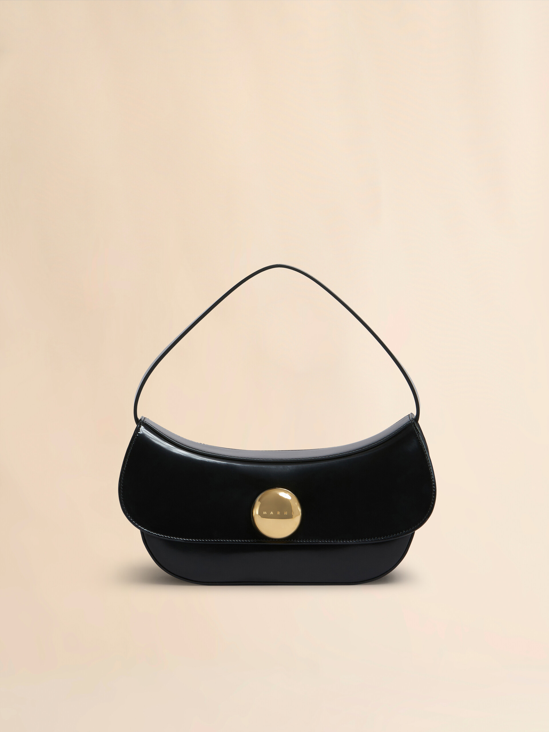 Borsa hobo Butterfly media in pelle marrone - Borse a spalla - Image 1