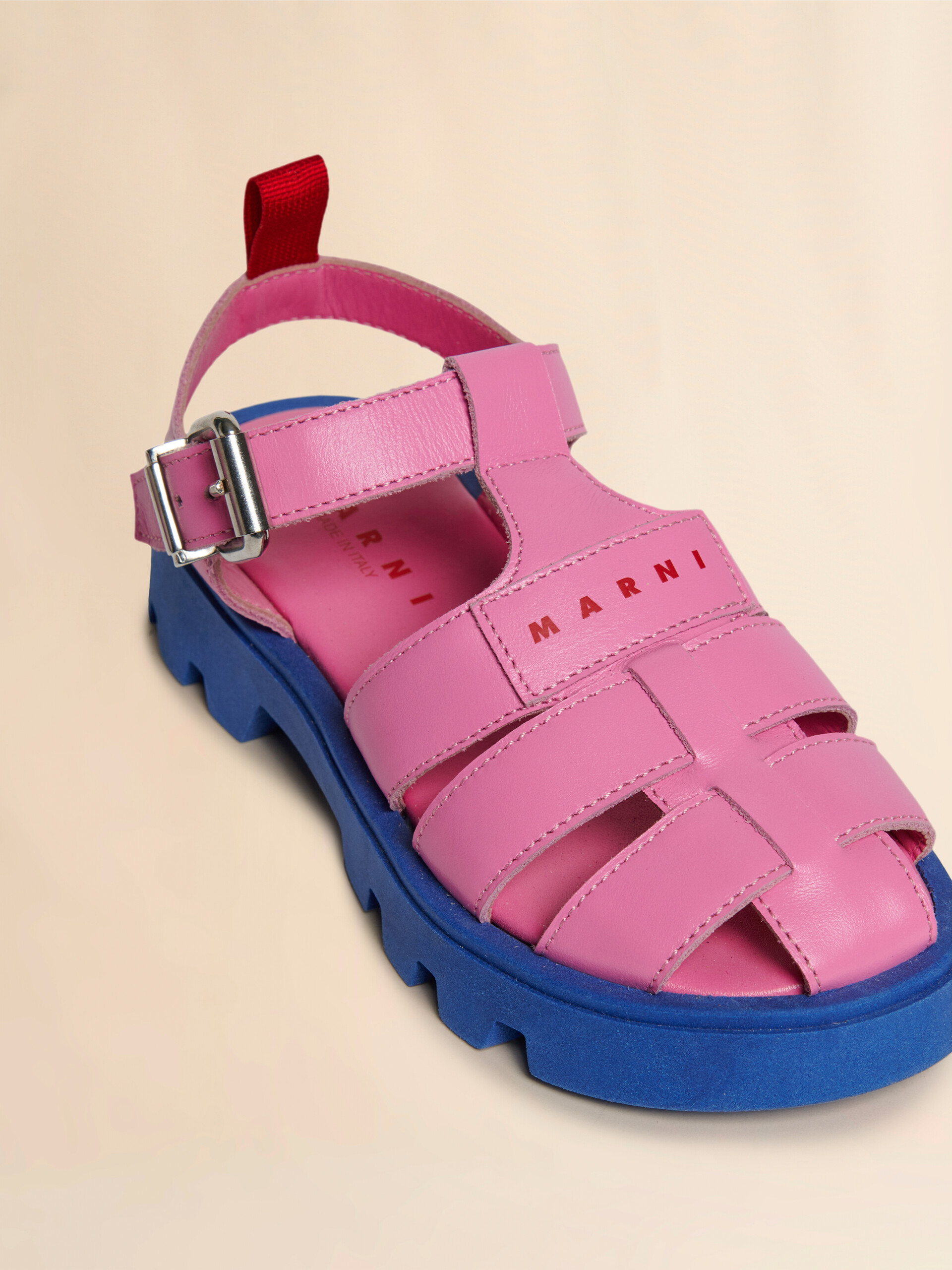 Sandalo pescatore in pelle rosa - Sneakers - Image 4