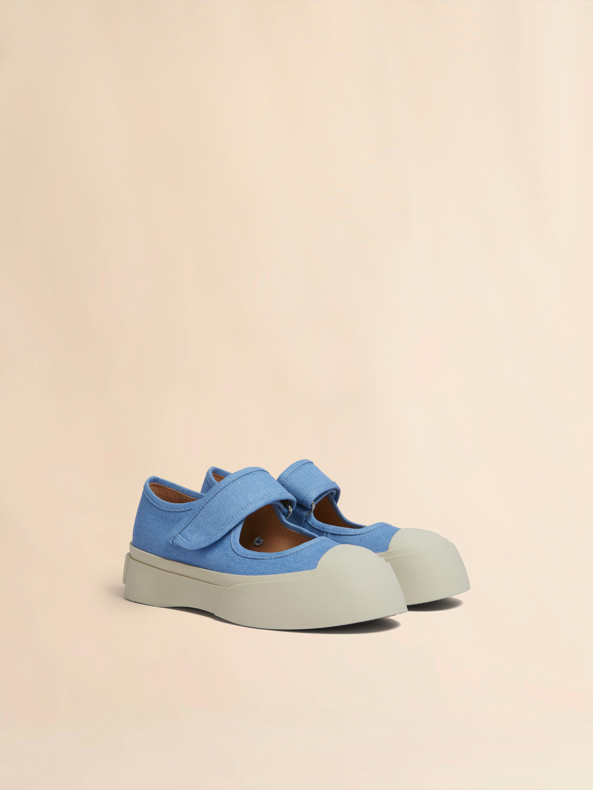 Sneaker Mary Jane in denim chiaro - Sneakers - Image 2