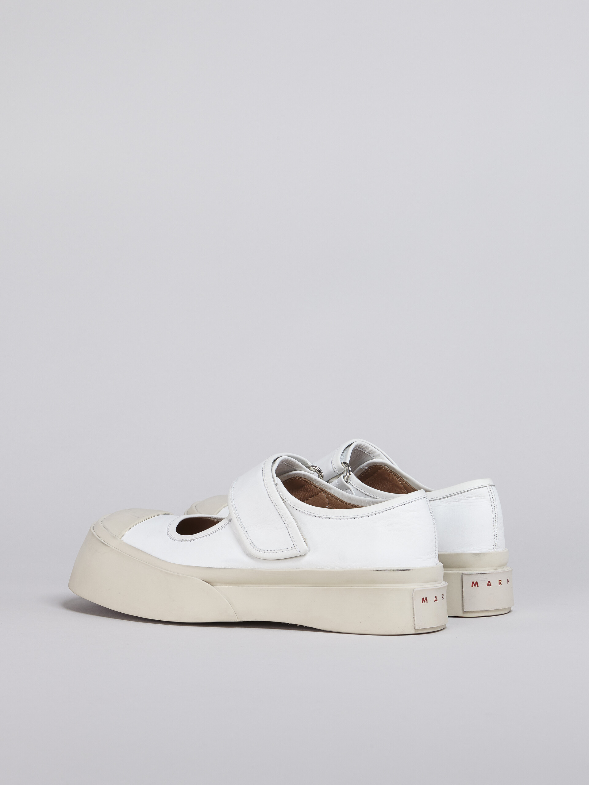 Sneaker Mary Jane in pelle grigia - Sneakers - Image 3