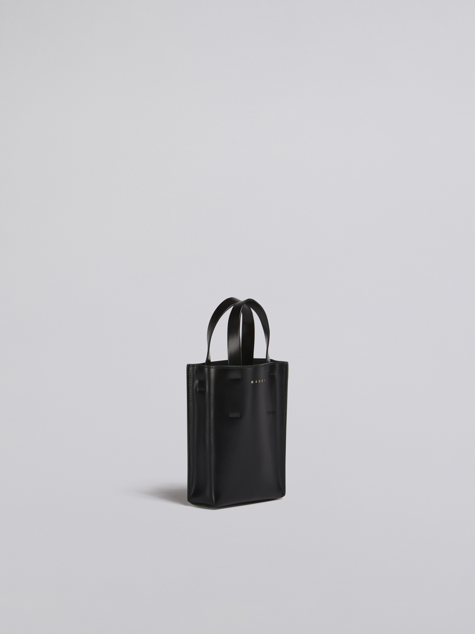 MUSEO nano bag in black shiny leather | Marni