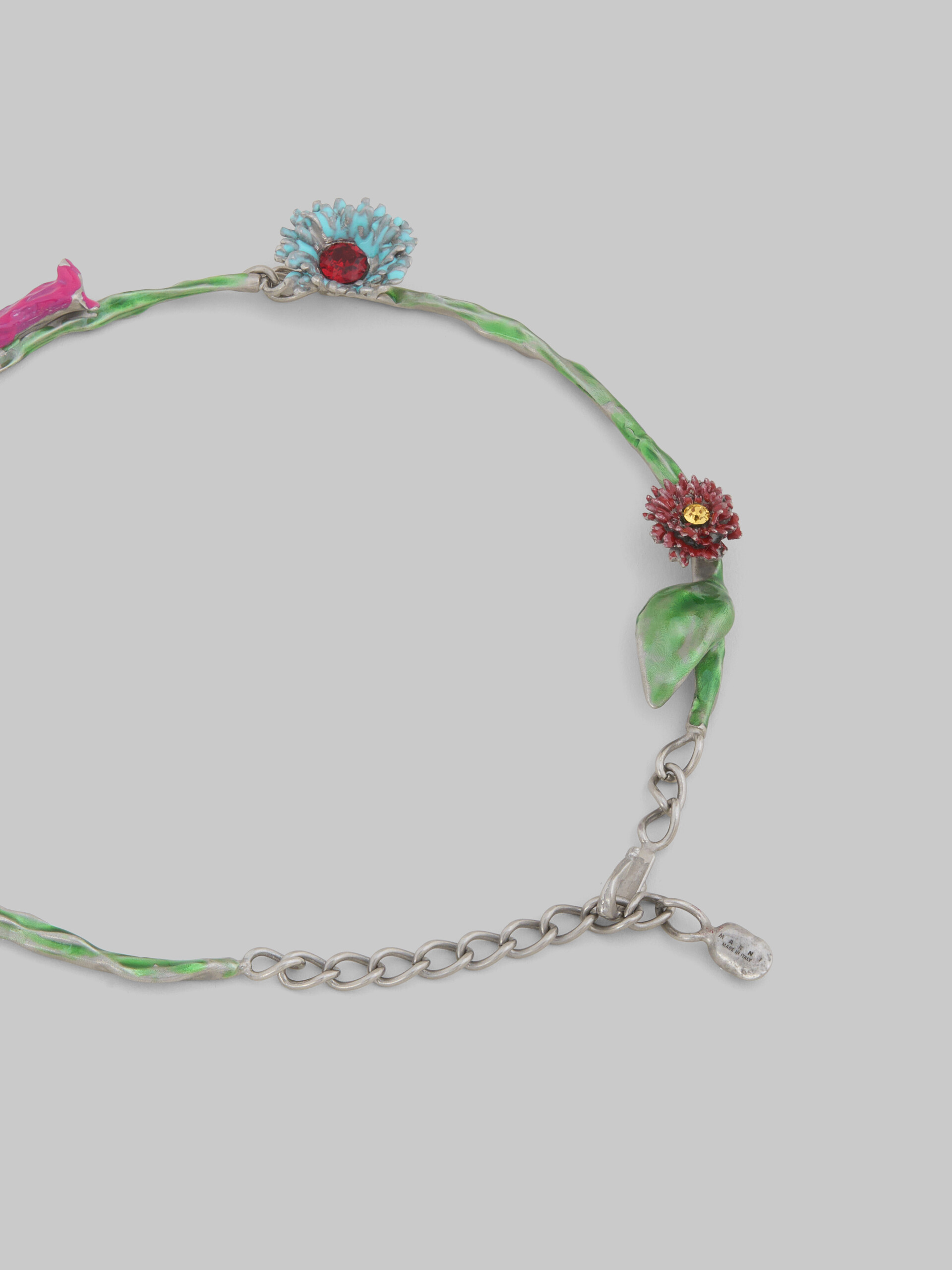 Collana Flower Pop in metallo smaltato e strass - Collana - Image 4