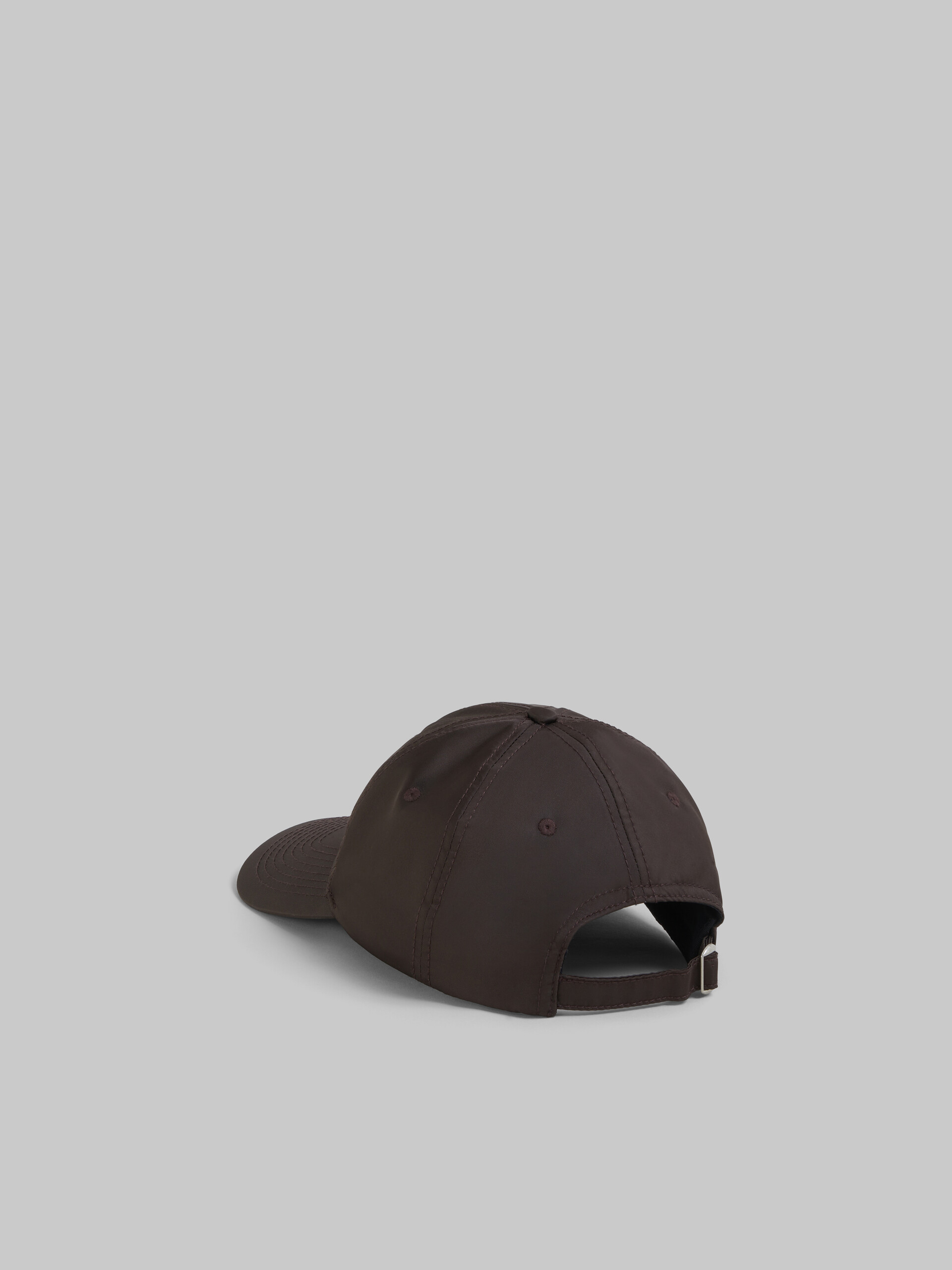 Cappello da baseball in twill marrone con logo - Cappelli - Image 3