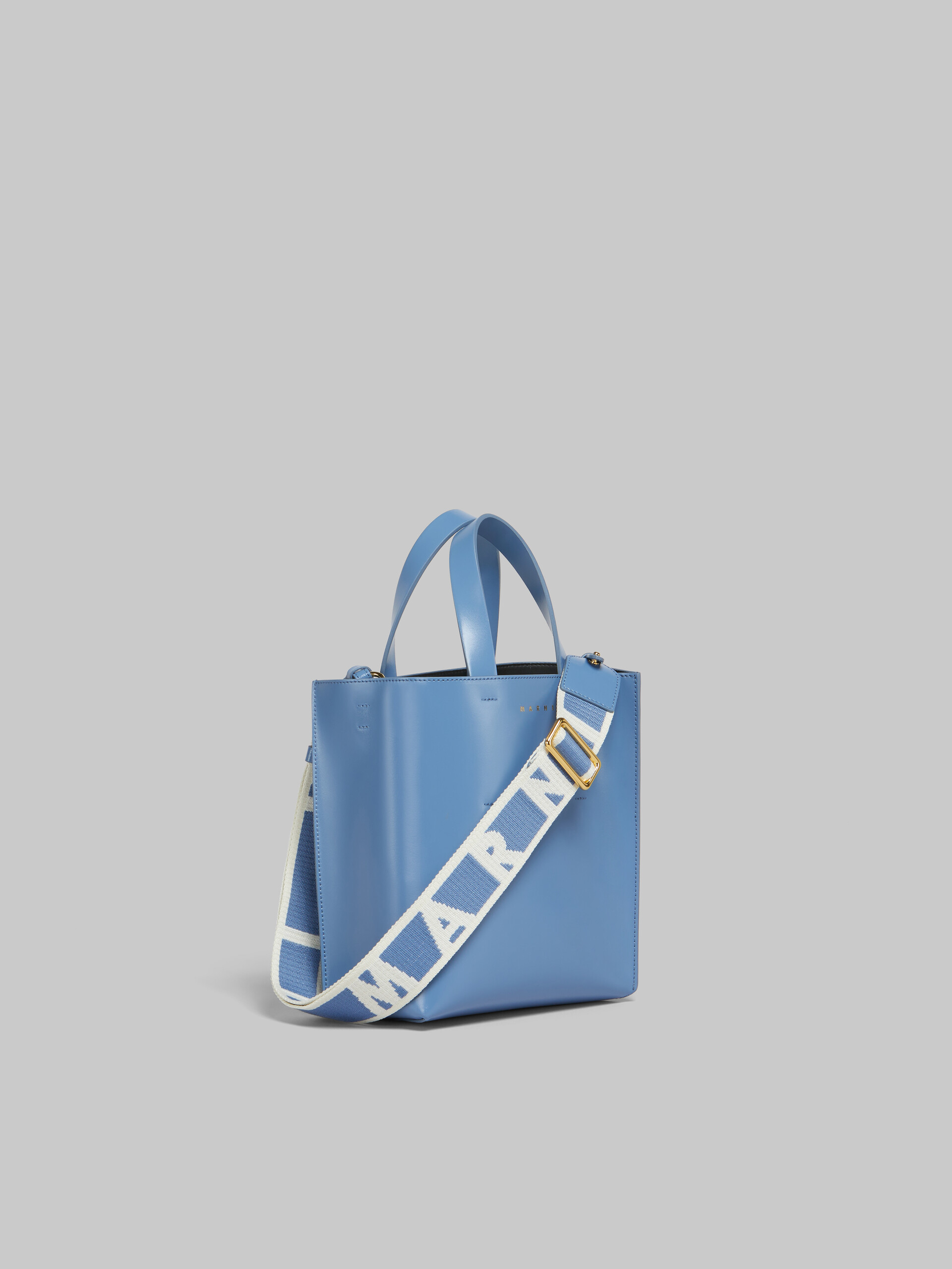 Museo Bag Mini in pelle azzurra - Borse shopping - Image 6