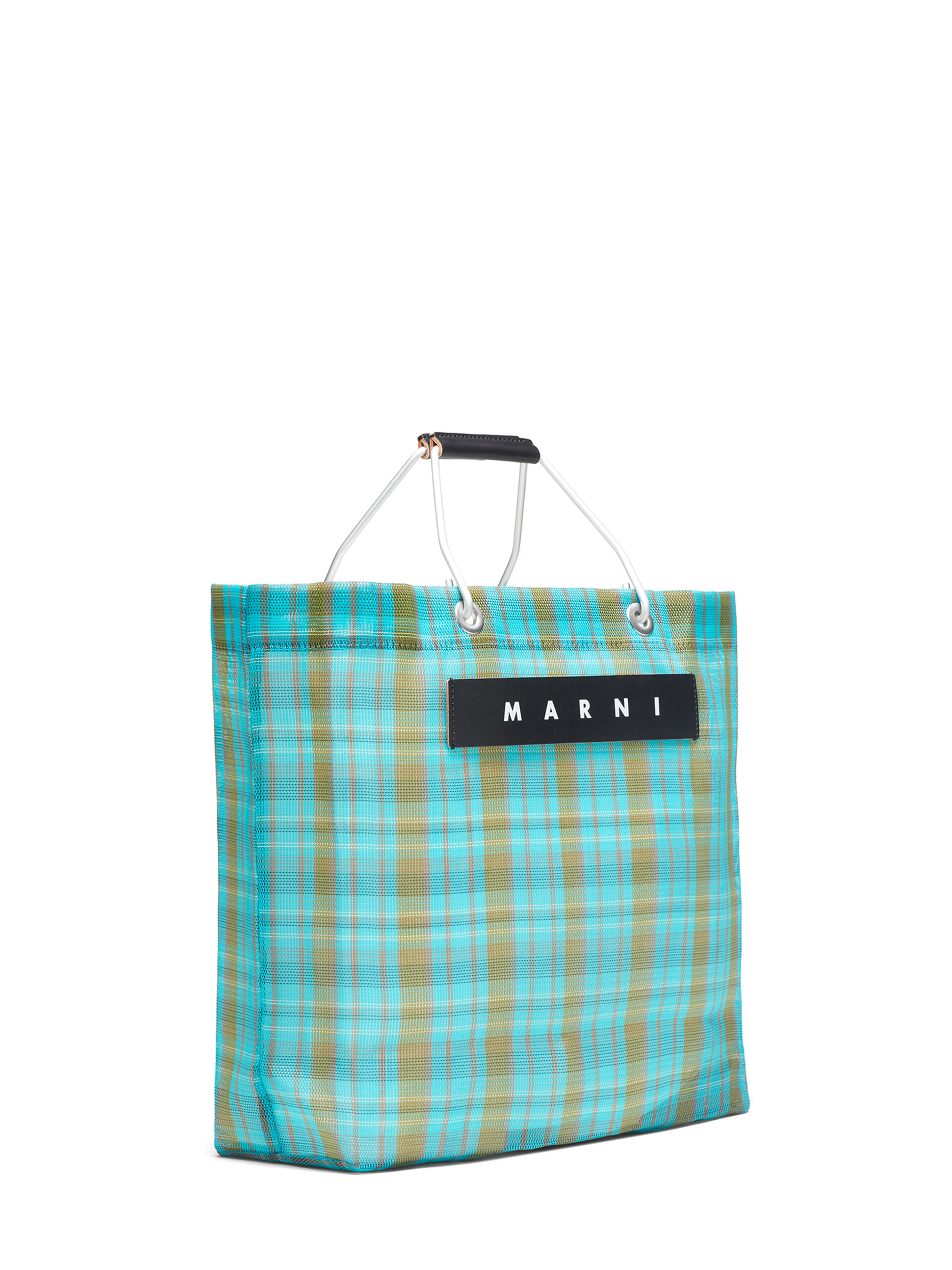 MARNI MARKET bag in pale blue and green