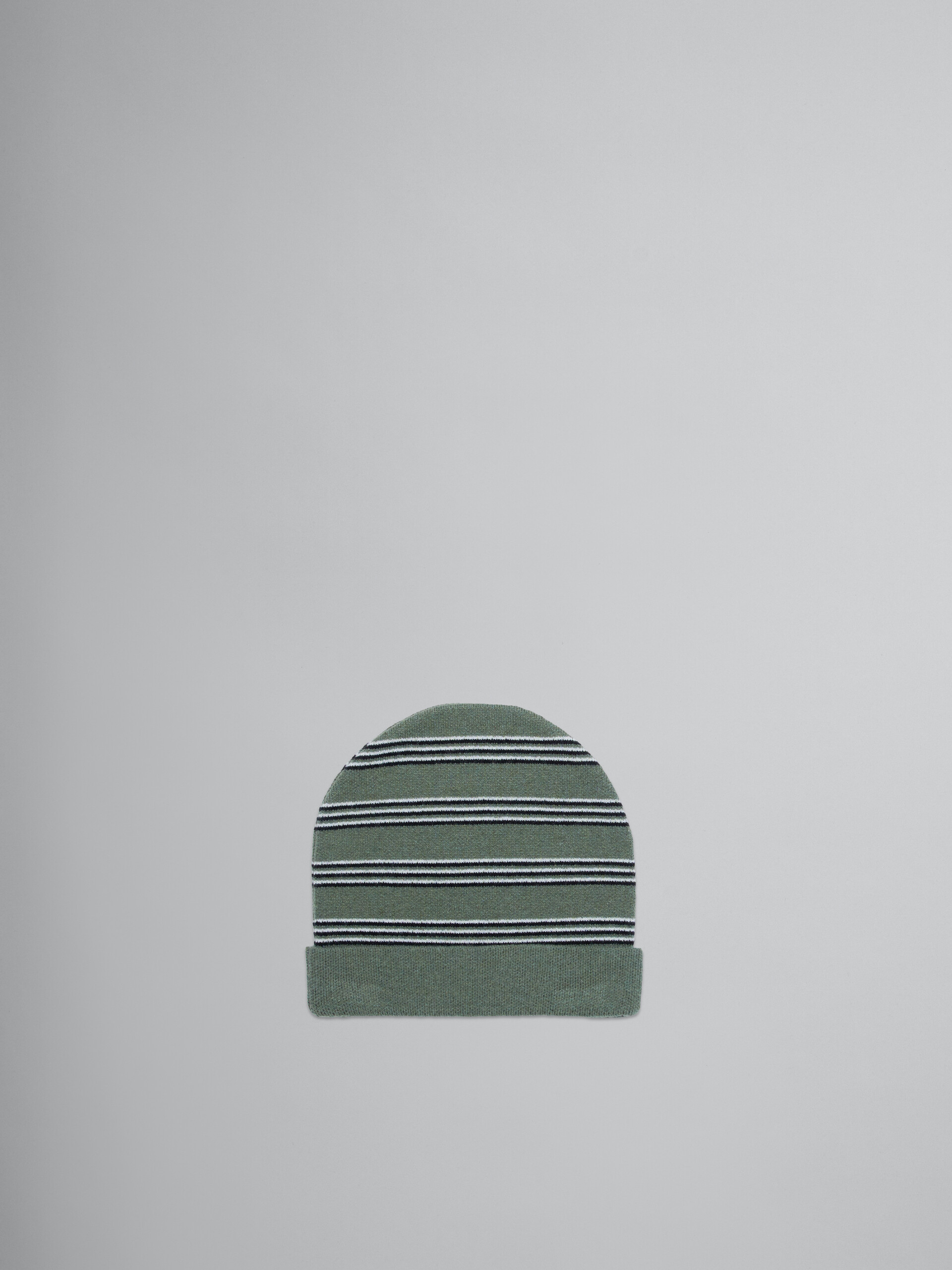 Berretto beanie in misto lana a righe - Cappello - Image 2