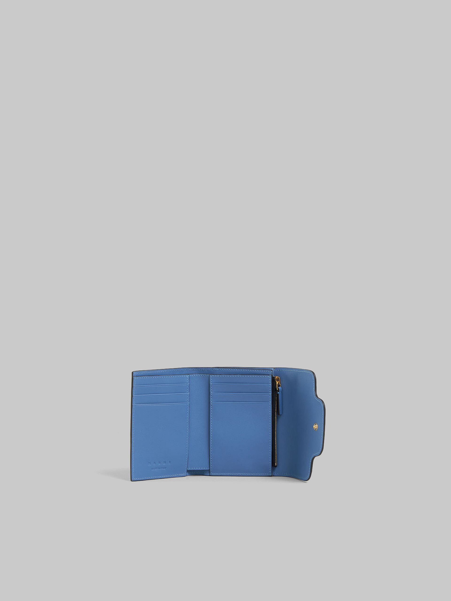 Blue leather Trunkaroo trifold wallet - Wallets - Image 2