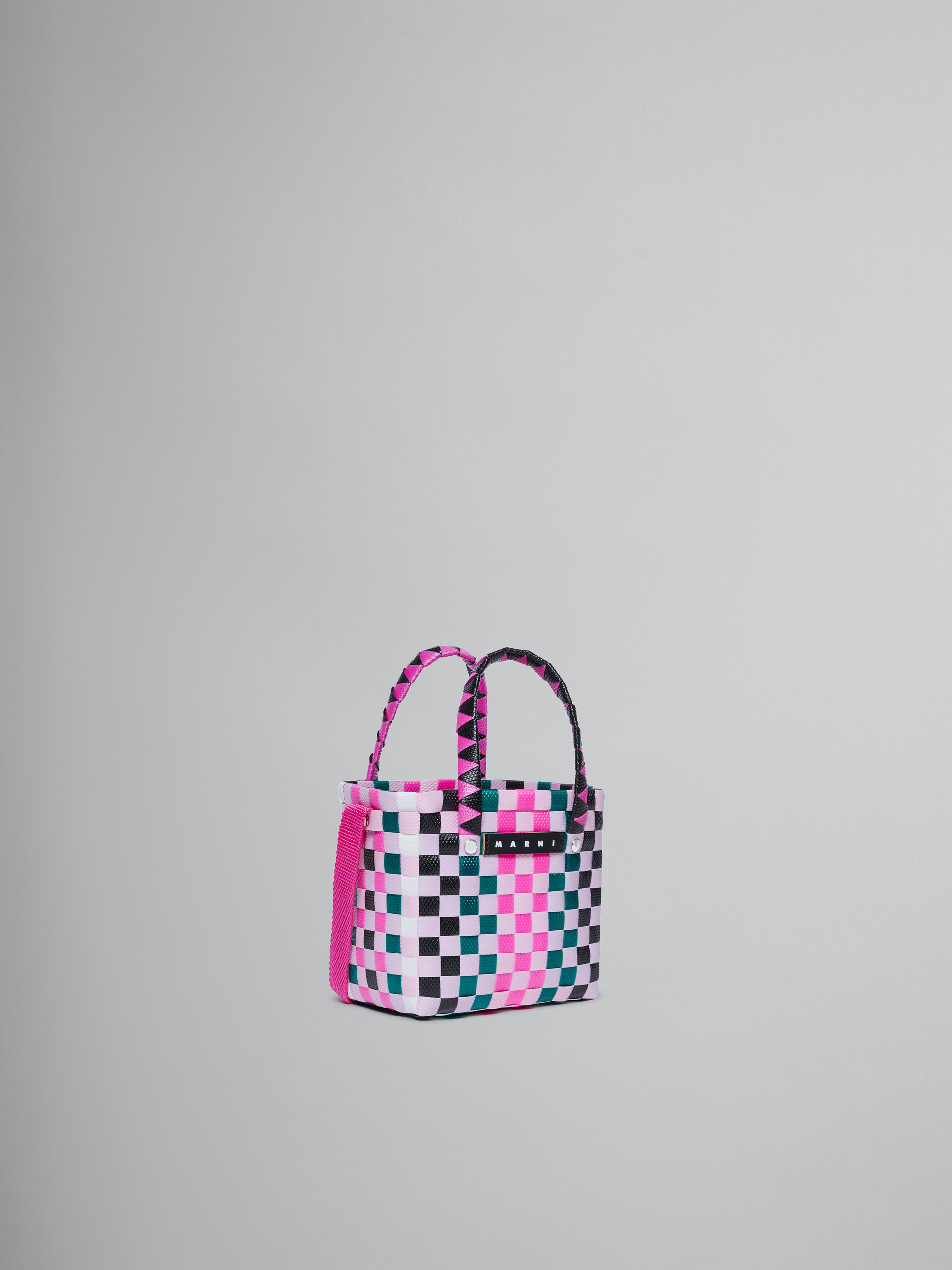 Borsa micro basket ad intreccio multicolor - Borse - Image 3