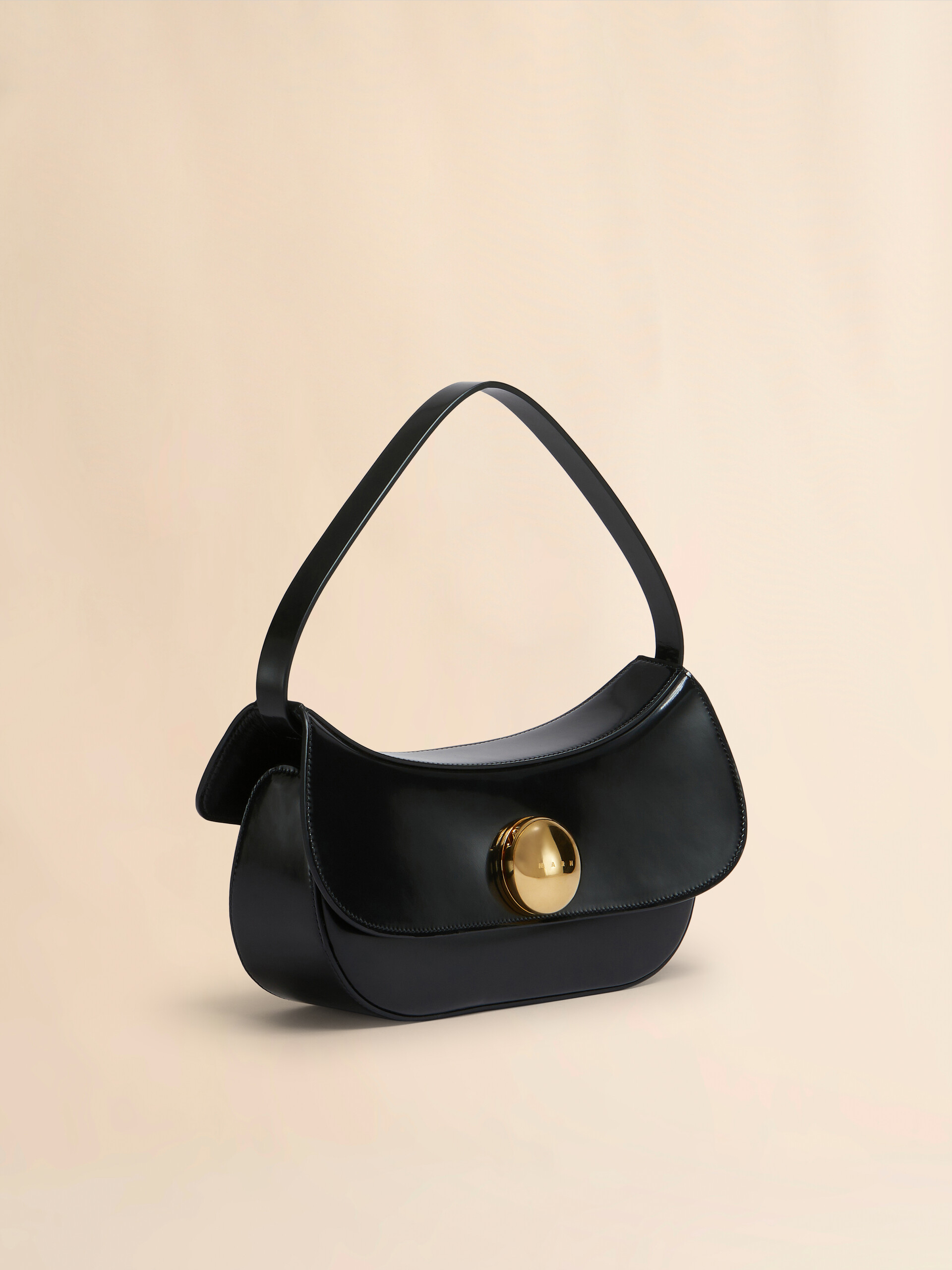 Borsa hobo Butterfly media in pelle marrone - Borse a spalla - Image 5