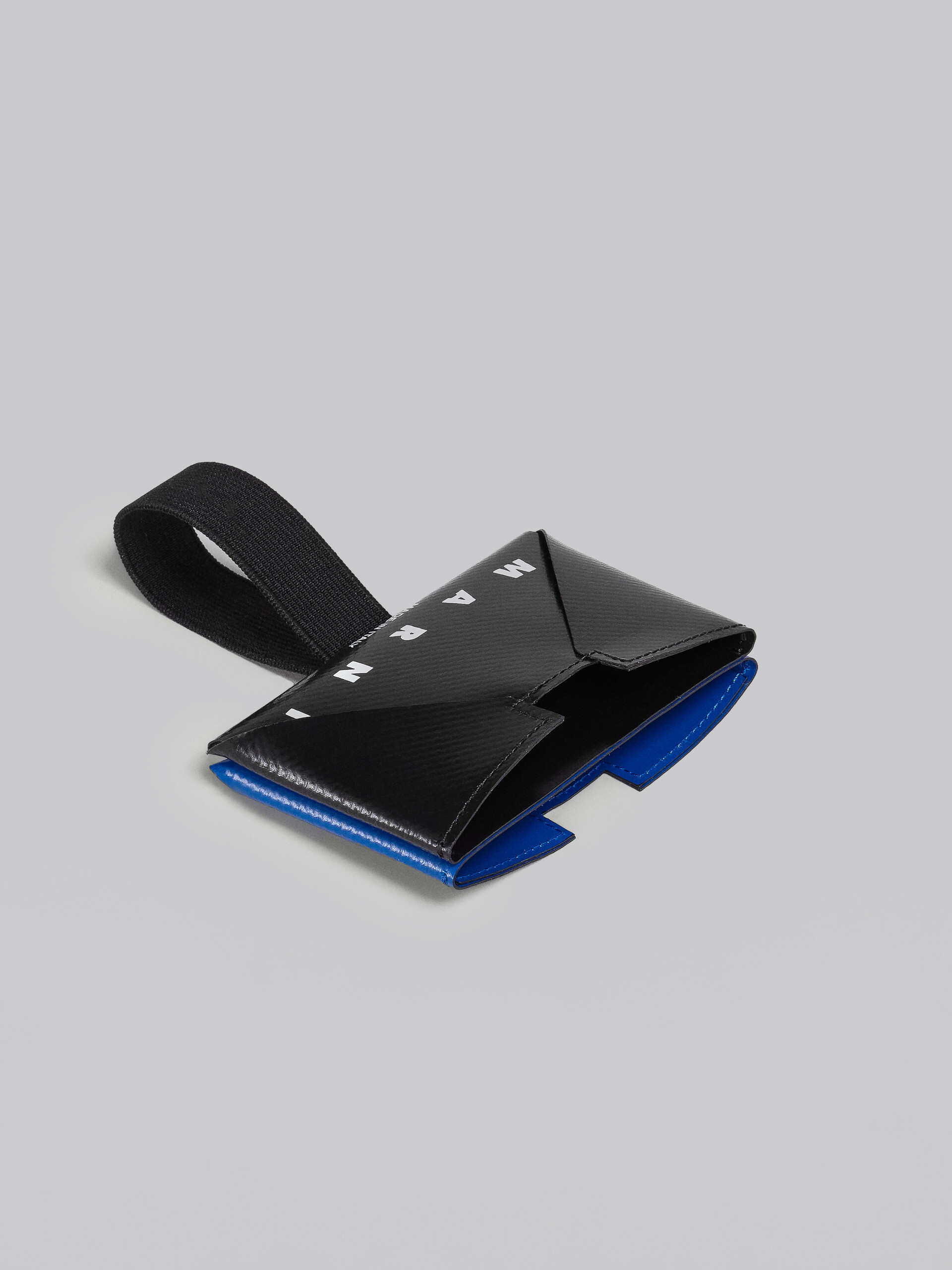 新品！ MARNI マルニ カードケース オリガミ ブルー×ブラックカラーブルー