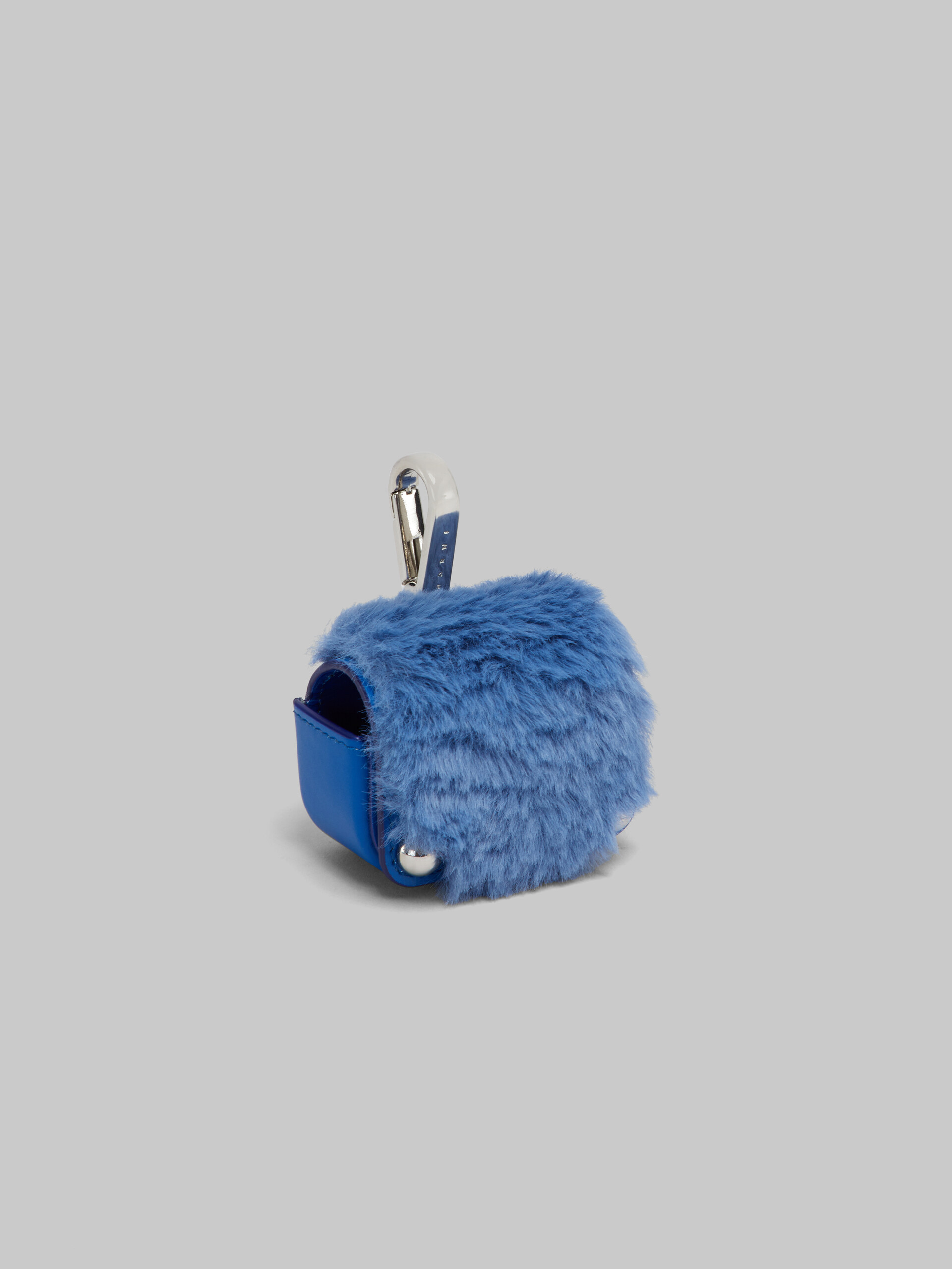 Custodia per auricolari Airpods in pelle blu - Portafogli e piccola pelletteria - Image 2