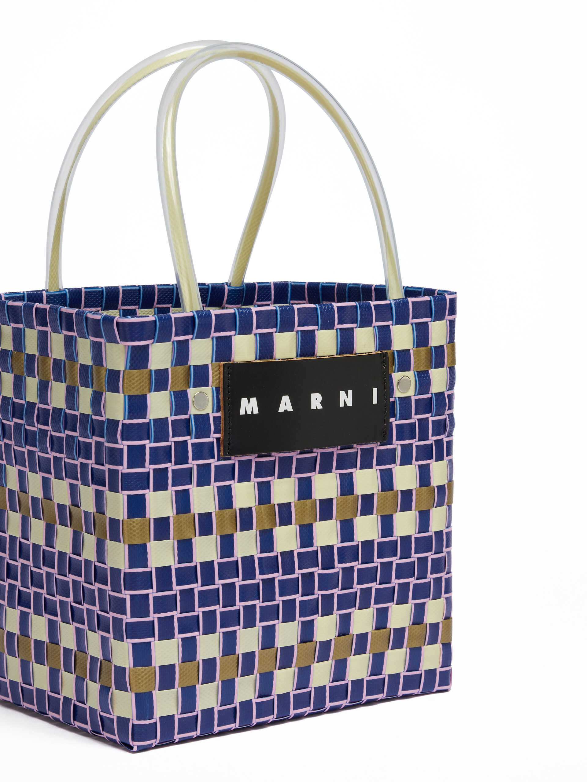 Blue Marni Market Mini Basket Bag | Marni