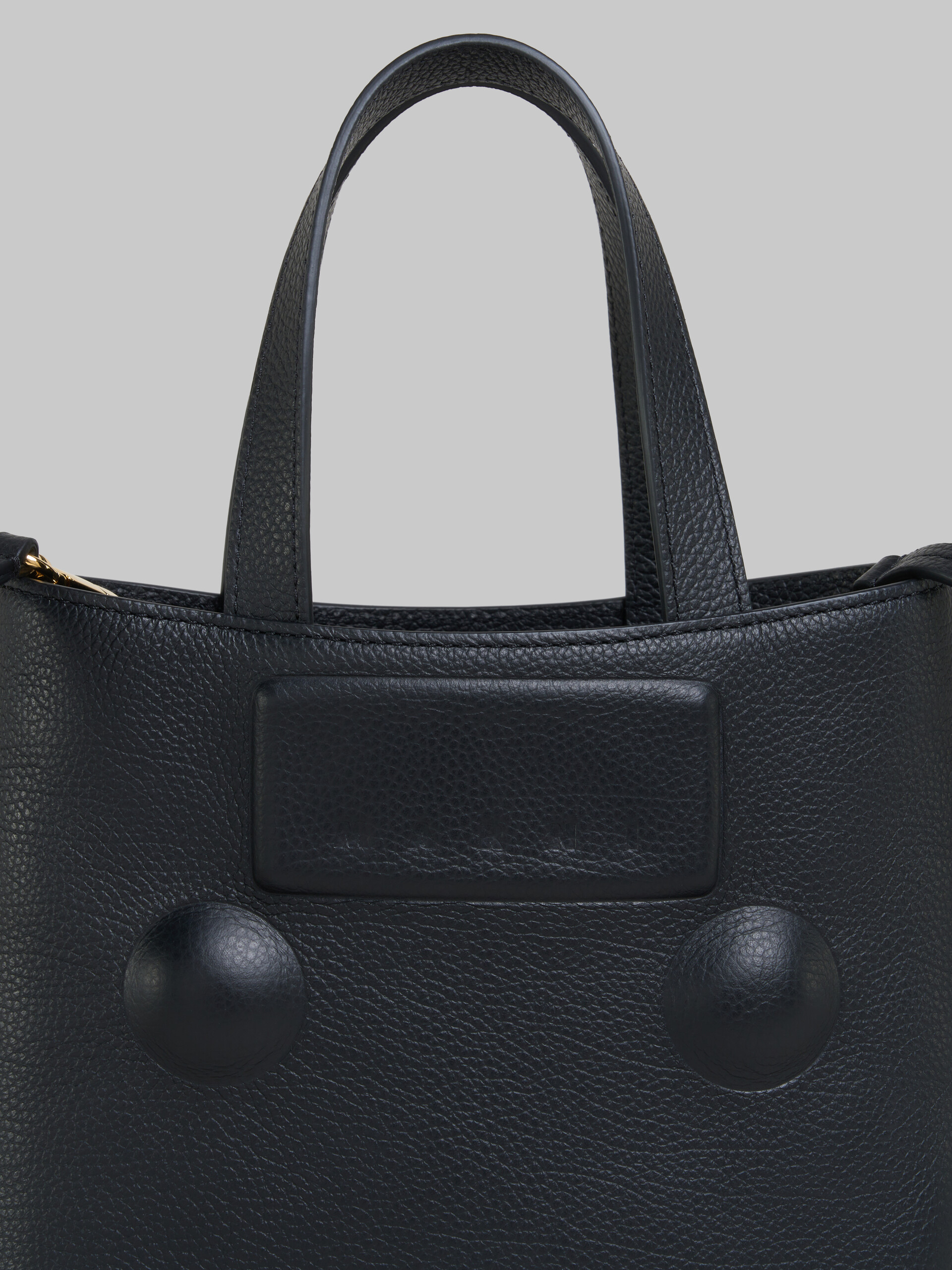 Borsa Trunkaroo Embossed piccola in pelle grigia - Borse shopping - Image 5