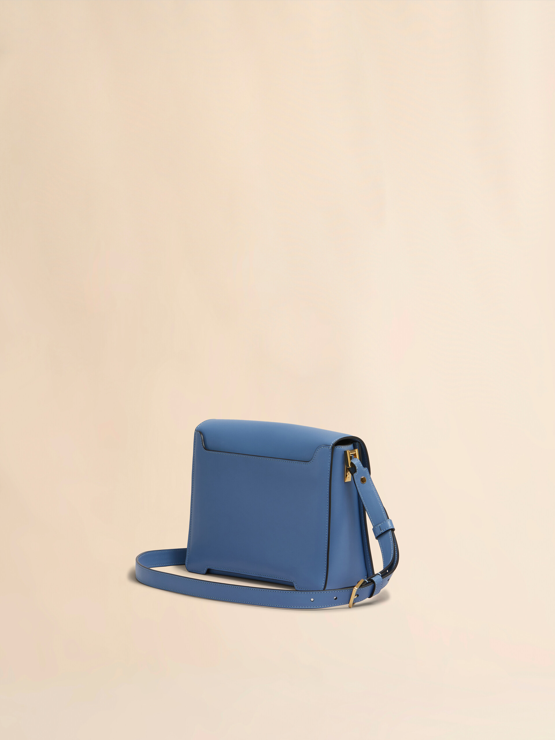 Borsa a spalla Trunkaroo Media in pelle blu - Borse a spalla - Image 2