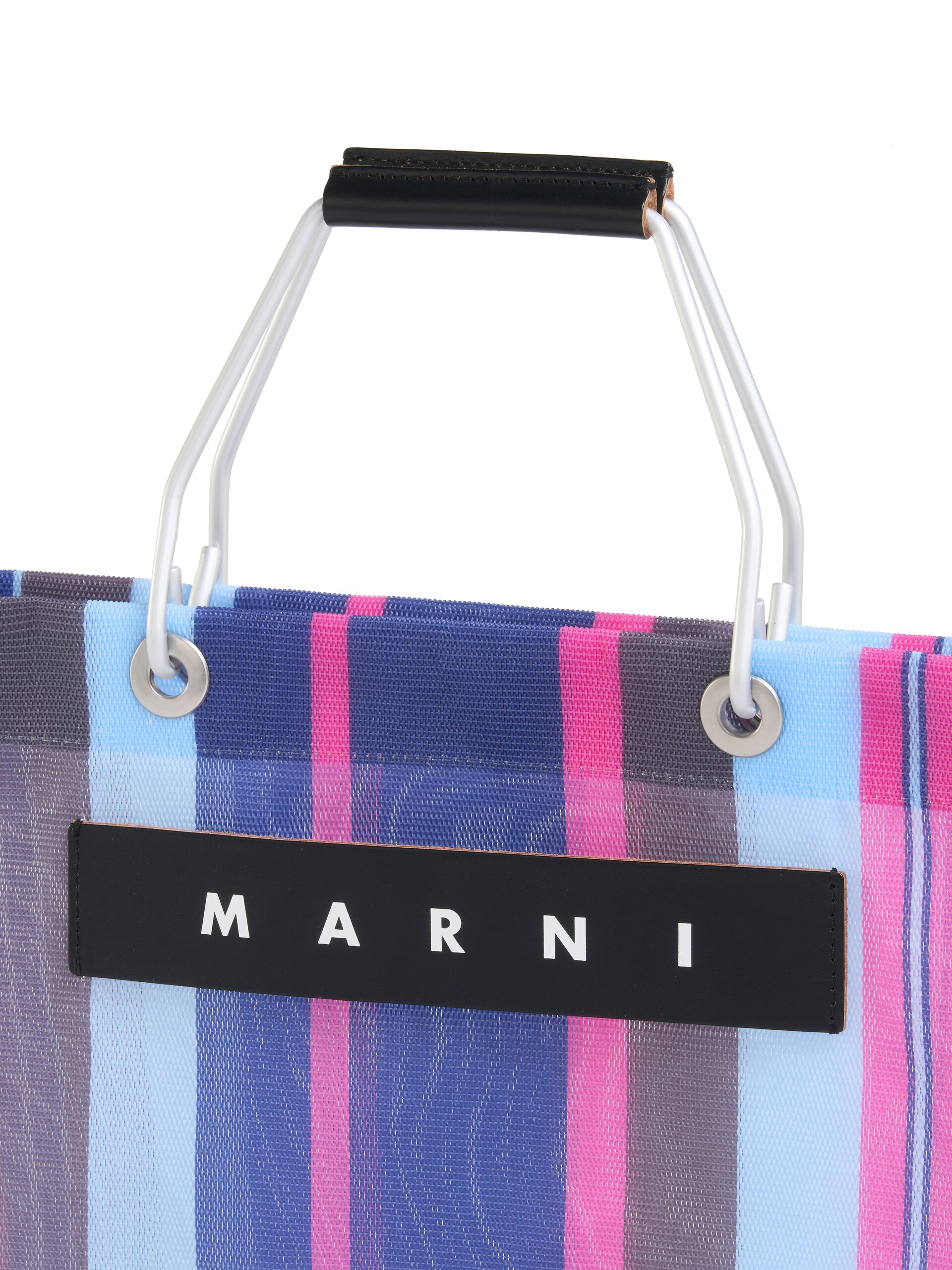 イリュージョンブルー MARNI MARKET STRIPE BAG | Marni