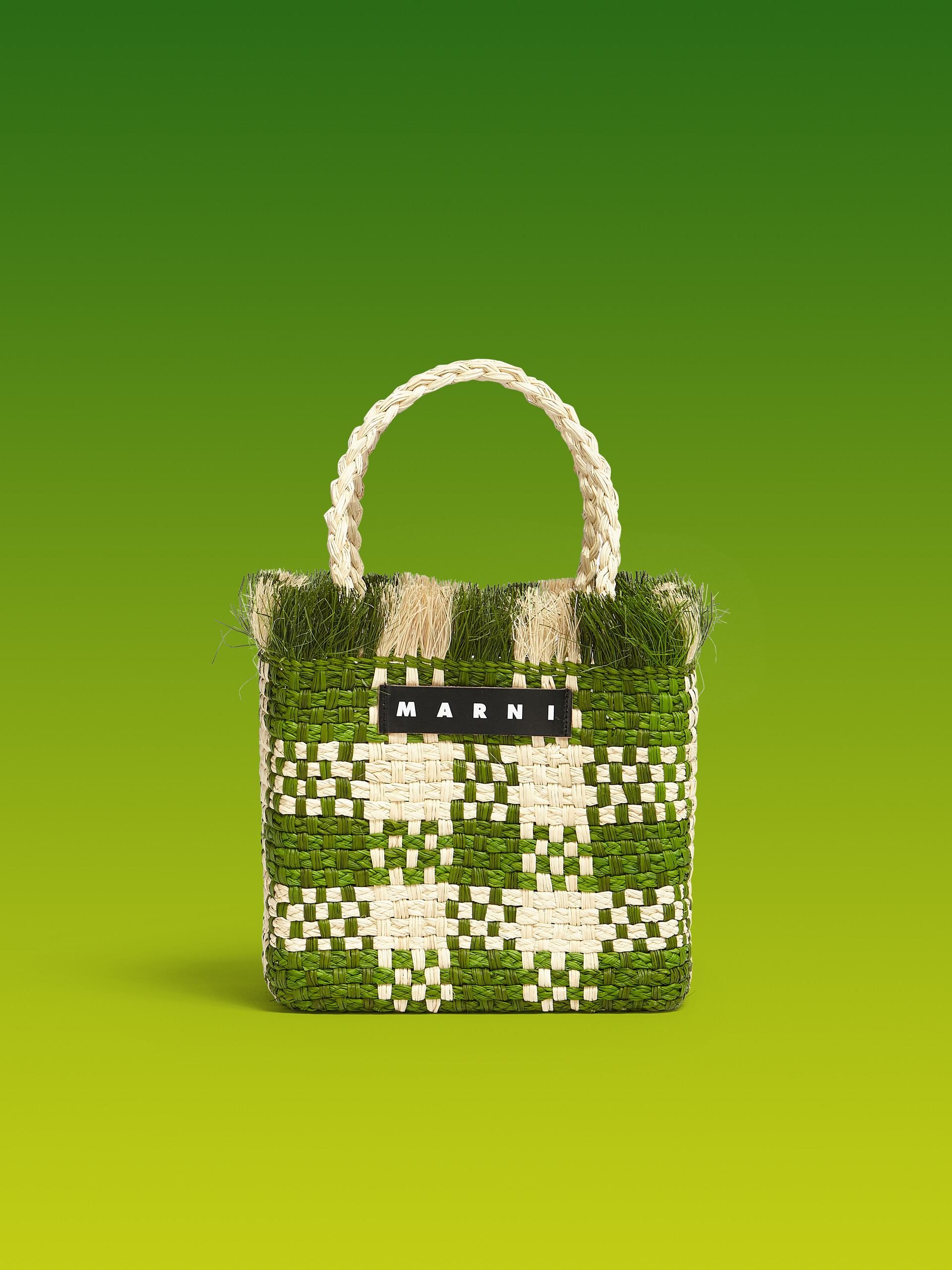 Marni-market - Marni Market Green and Red Basket - Accessories - Unisex