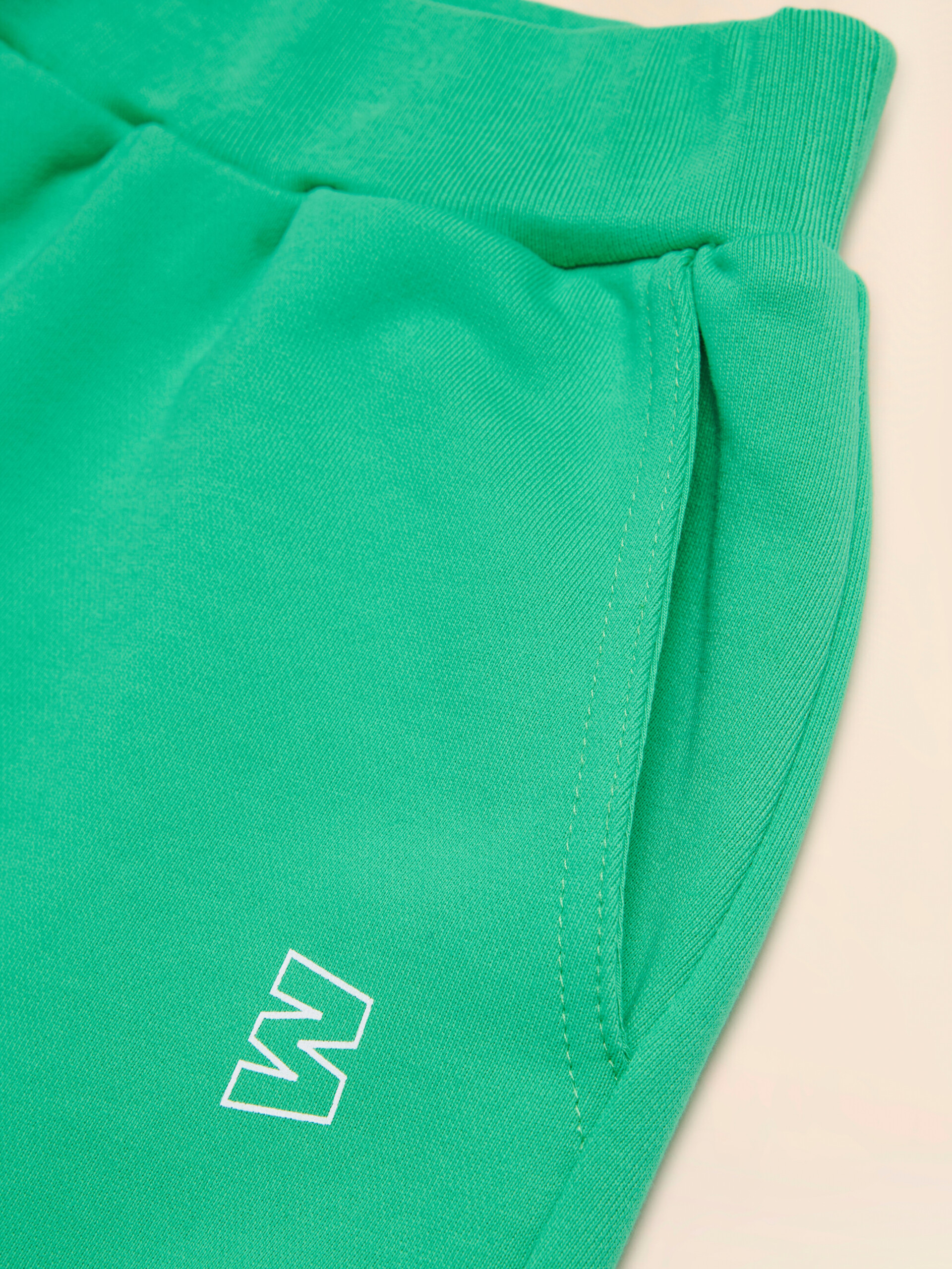 Shorts in felpa verde con logo - Pantaloni - Image 4