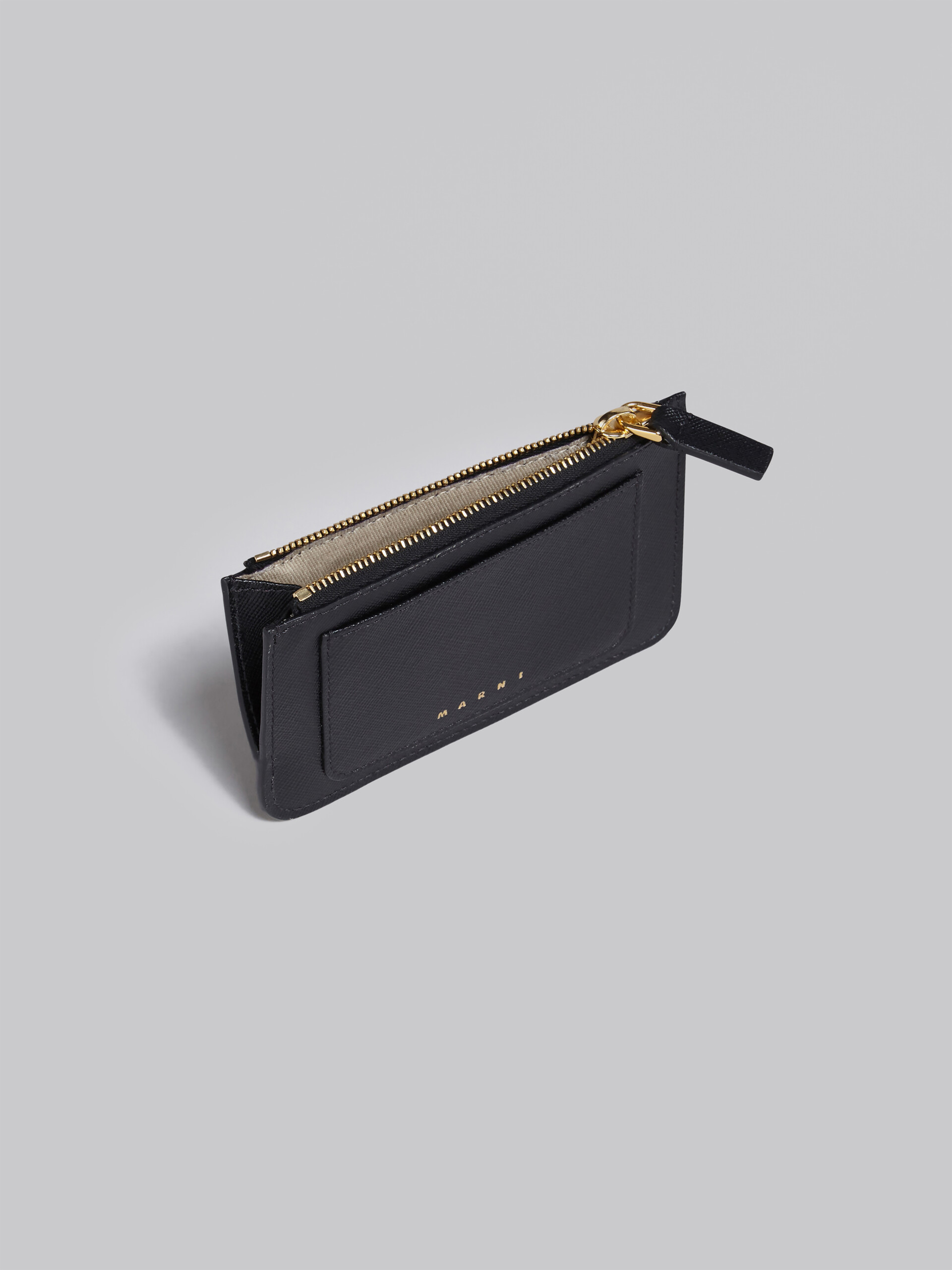 Black saffiano leather card case | Marni