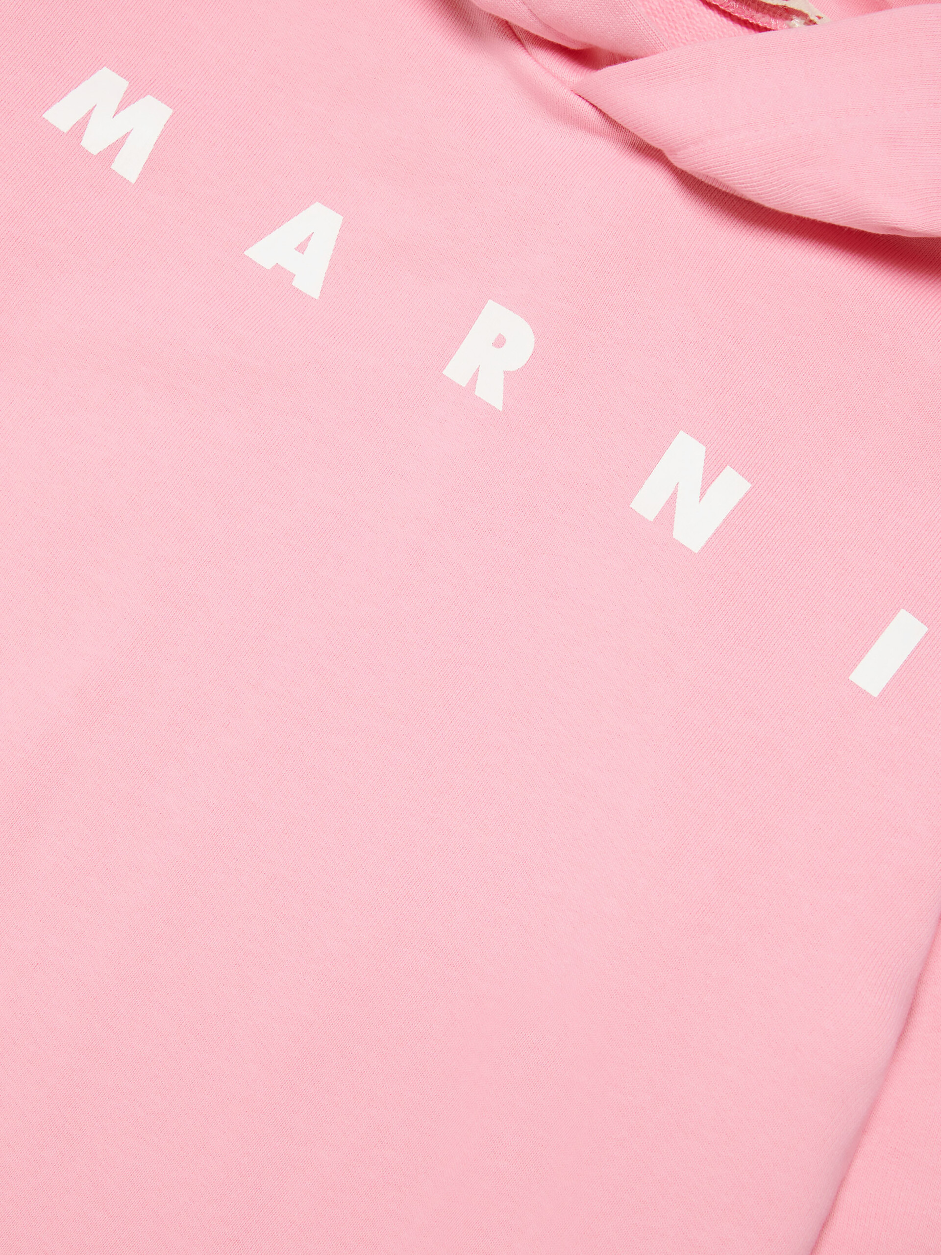 Pink hooded sweatshirt with logo | Marni