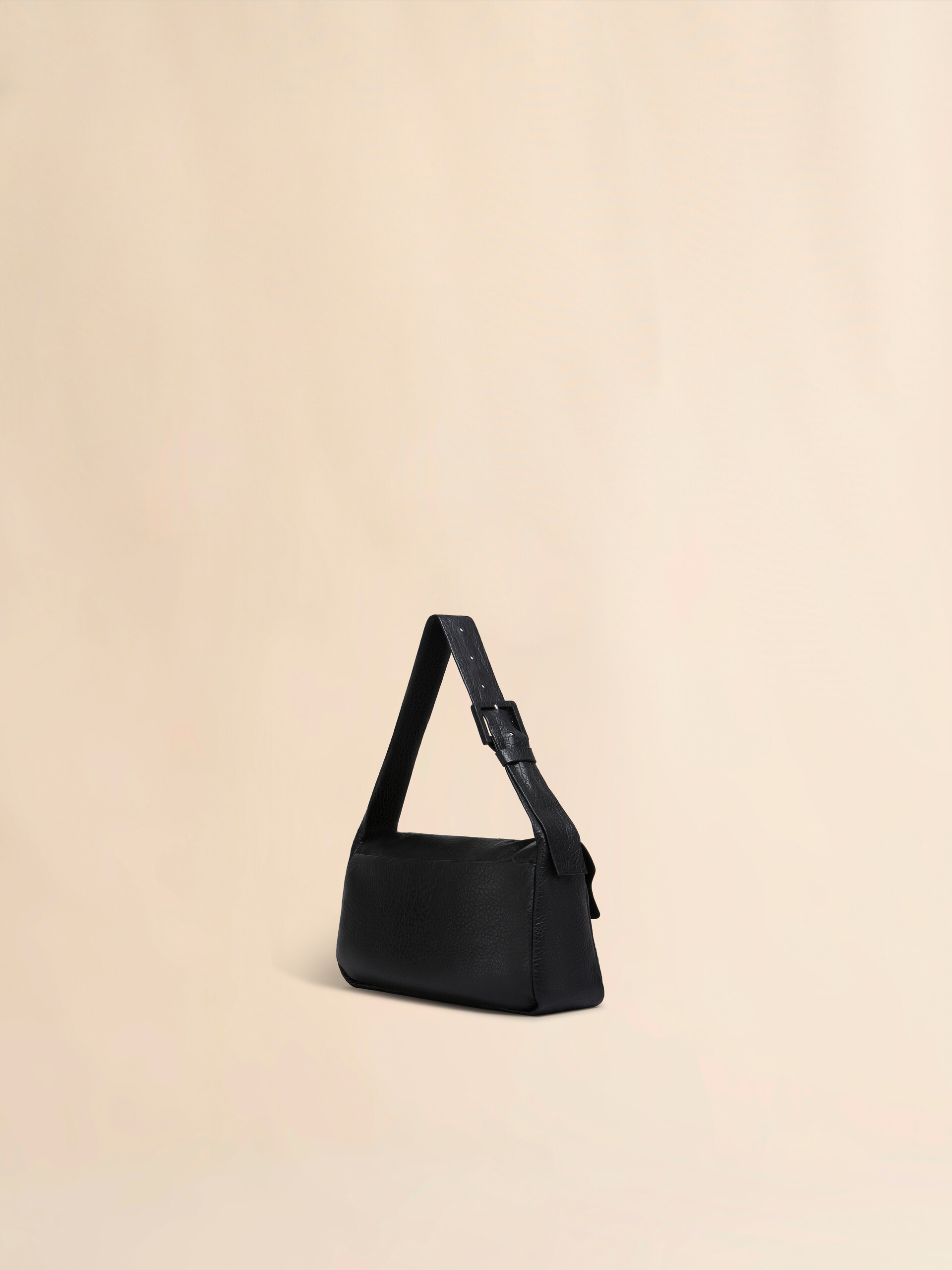 Borsa a spalla Trunkaroo Soft extra large in nappa nera - Borse a spalla - Image 2